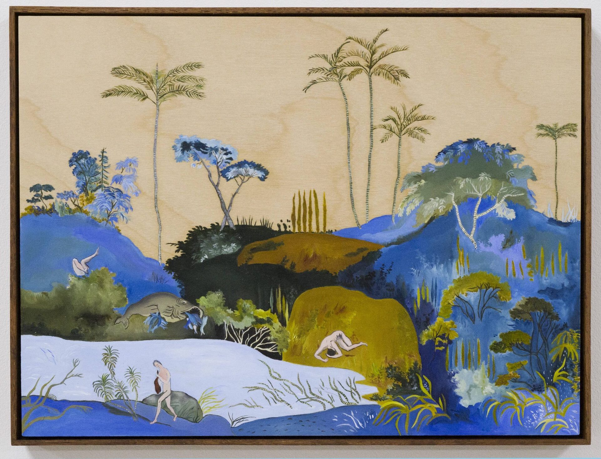 Sanam Khatibi, “Stories from the Middle Empire”, 2019, oil, pastel and pencil on panel, courtesy the artist