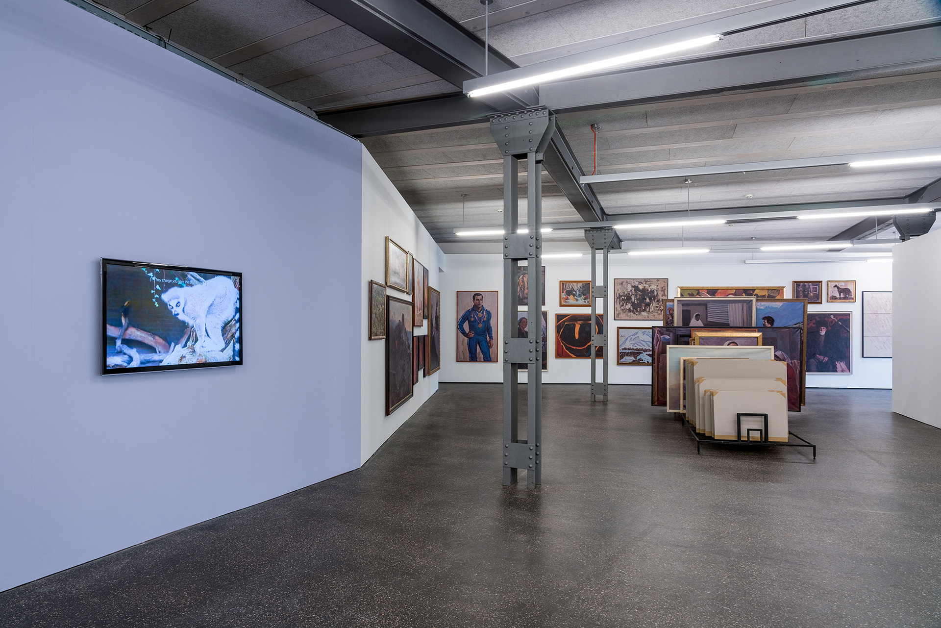 Eat the Museum, installation view, Alte Fabrik, Rapperswil (CH) 2020. Photo: Niklas Goldbach