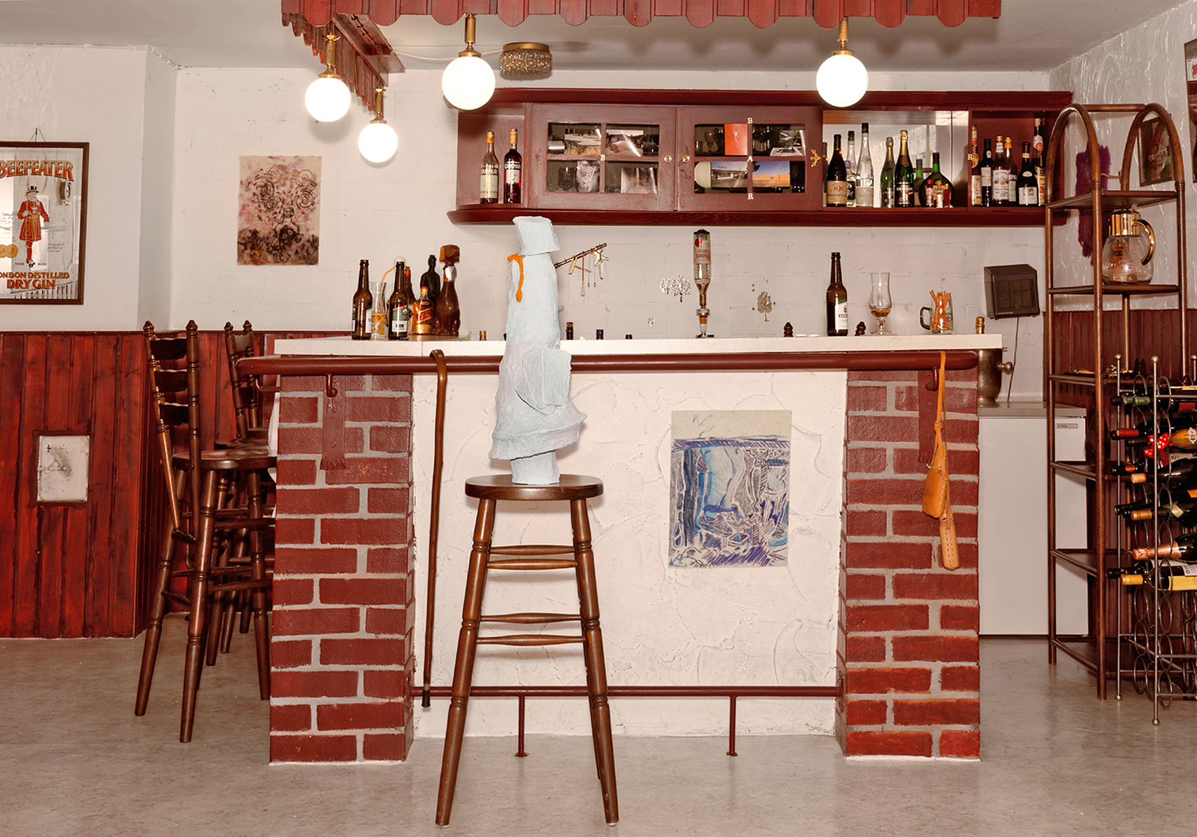 Installation view of "Partykeller"