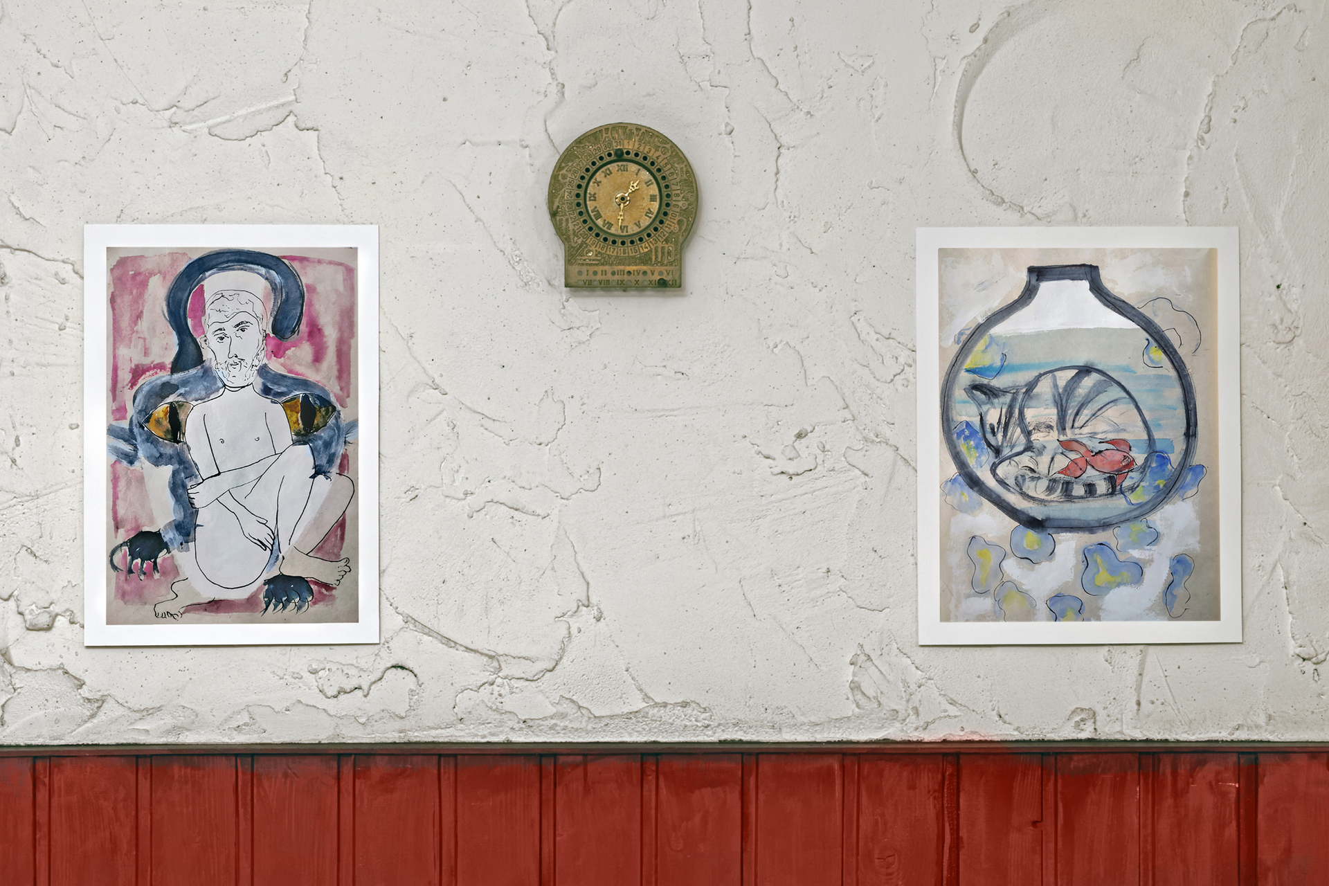 Liav Mizrahi, untitled, print of ink and watercolor on rice paper