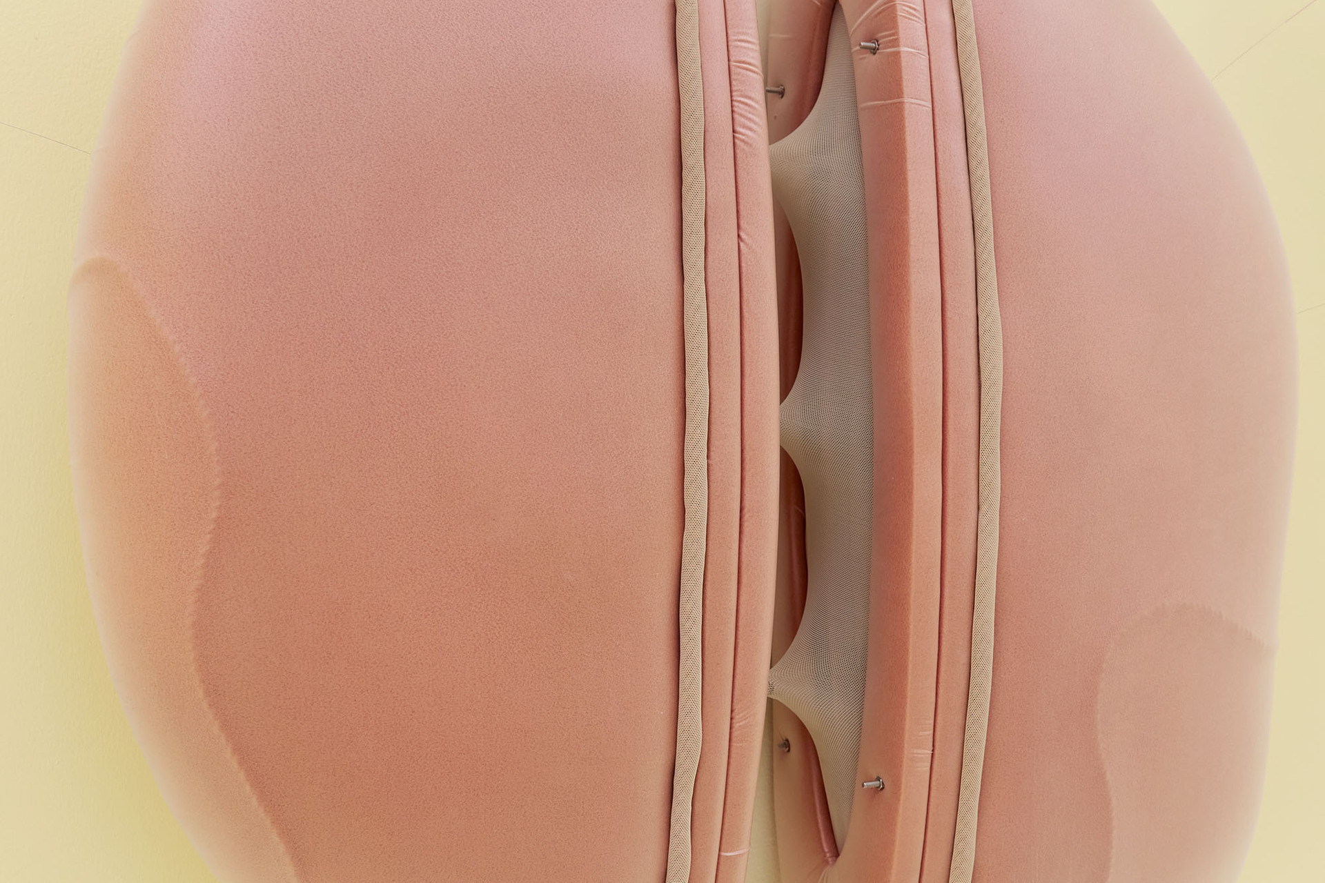 Grace Woodcock, 'Software for Feeling', 2020, suedette, TPU, upholstery foam, power mesh, cord, neodymium magnets, copper acupuncture needles, silicone, stainless steel bolts, pro and prebiotic powder, and zinc oxide. 60 x 62 x 15.5 cm.