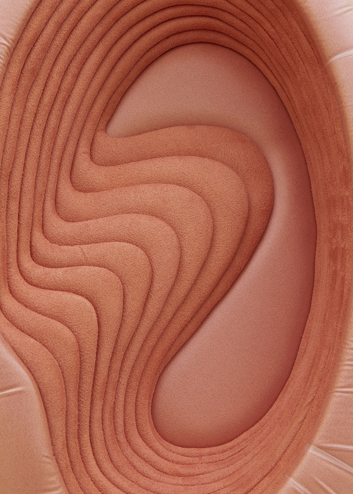 Grace Woodcock, 'SPH I', 2020, suedette, TPU, upholstery foam, pro and prebiotic powder and spirulina. 45 x 35 x 16 cm.