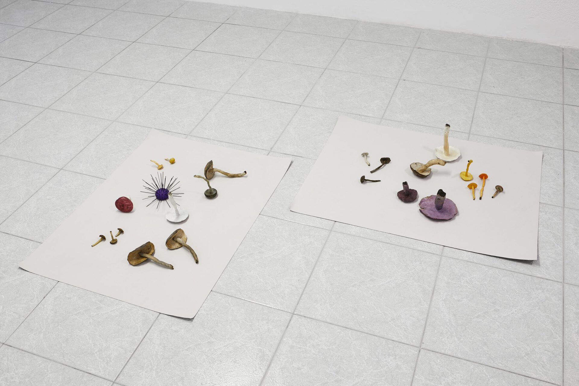 Hamish Pearch, Foraged (I,II), 2020, Steel, epoxy putty, oil paint, 50x70x40 cm