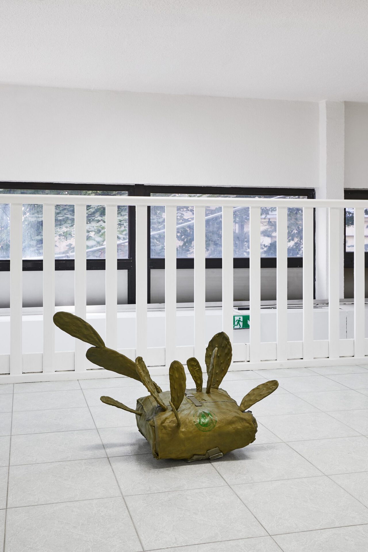 Hamish Pearch, Globe Trotter, 2020, Polymerised gypsum, resin, oil paint, 50x70x40 cm