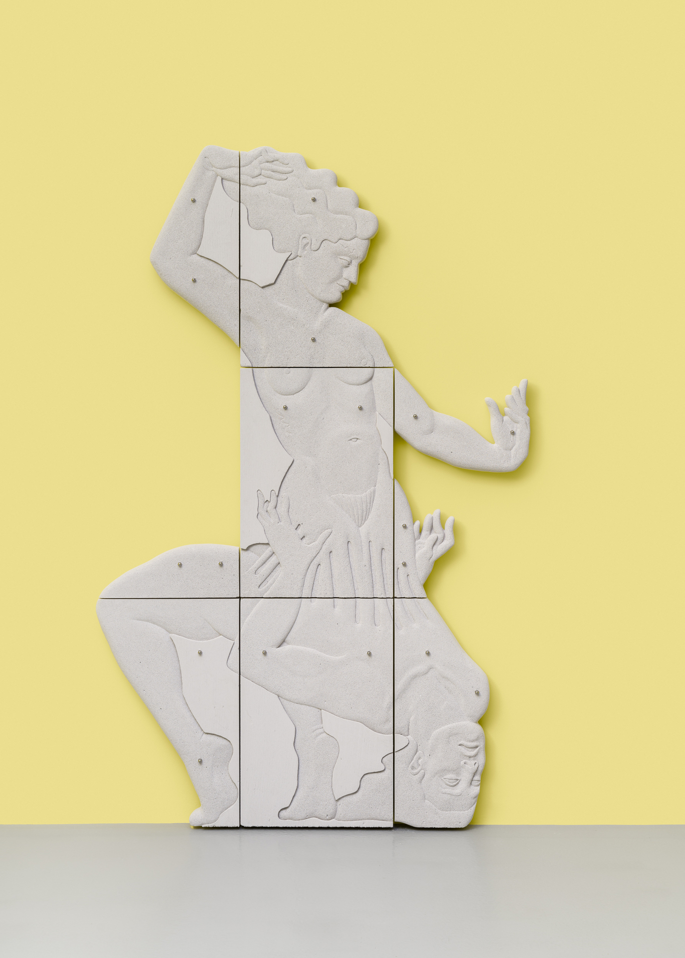Sif Itona Westerberg House of Dionysus (V), 2020 Aerated concrete, steel bolts  175 x 117 x 7 cm