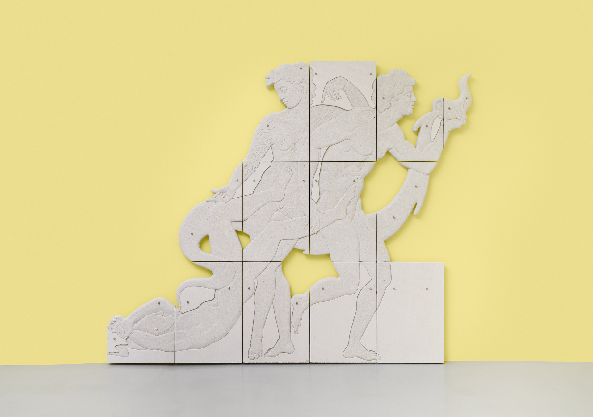 Sif Itona Westerberg House of Dionysus (VI), 2020 Aerated concrete, steel bolts  181,5 x 220 x 7 cm
