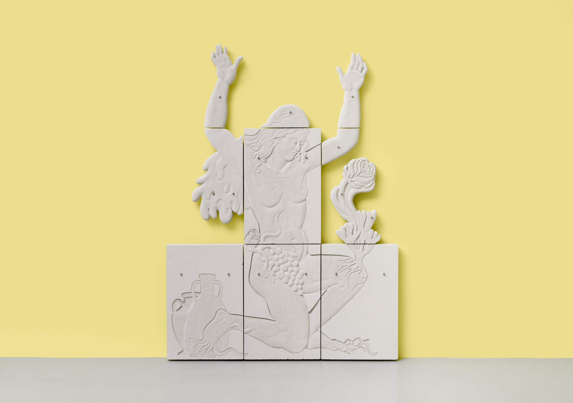 Sif Itona Westerberg House of Dionysus (VII), 2020 Aerated concrete, steel bolts  165 x 120 x 7 cm