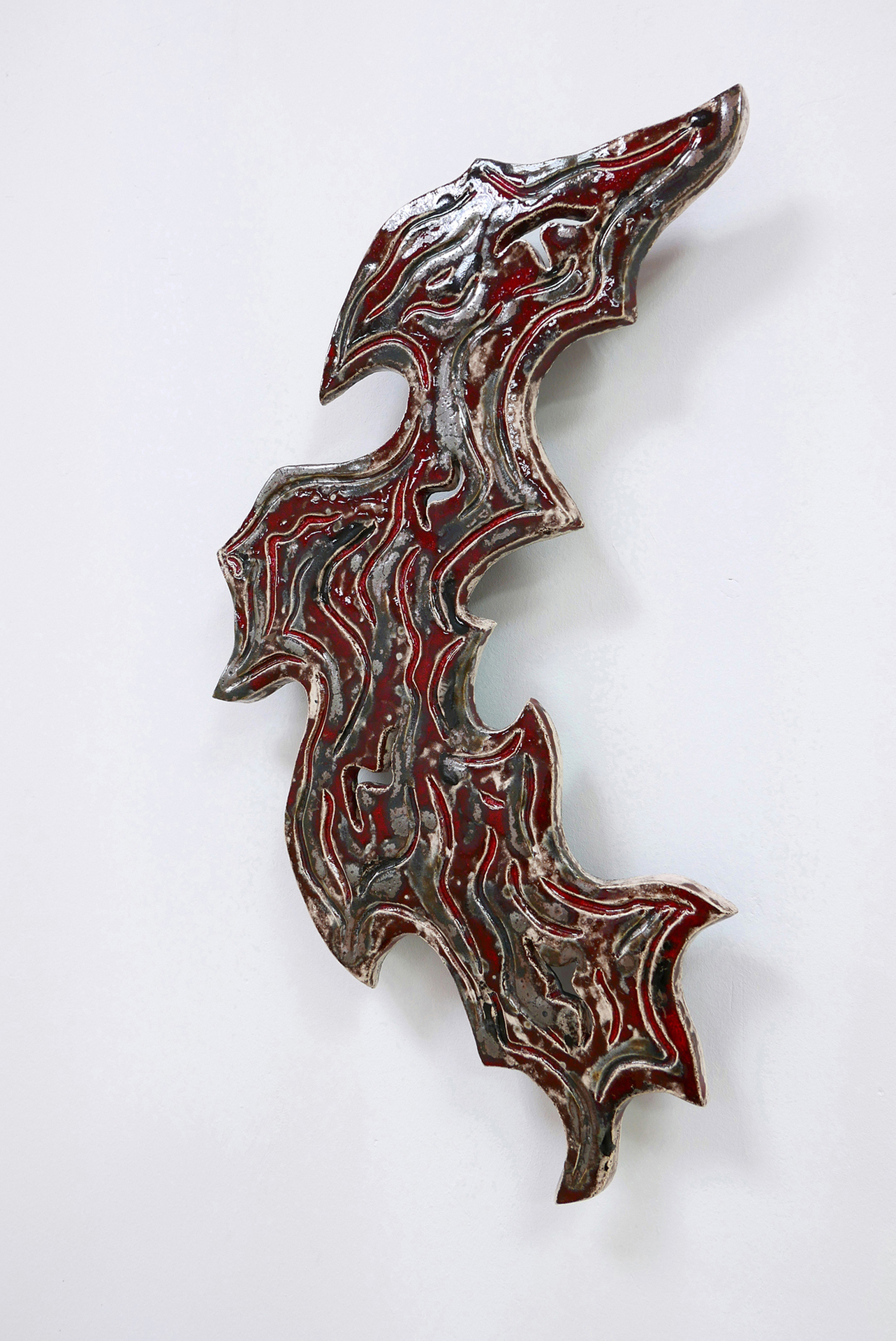 Monika Grabuschnigg, liquified desires, I speed so far, Galerie Stephanie Kelly, 2020, close up New Fire. Hardware for the Real (Device #2), 2019