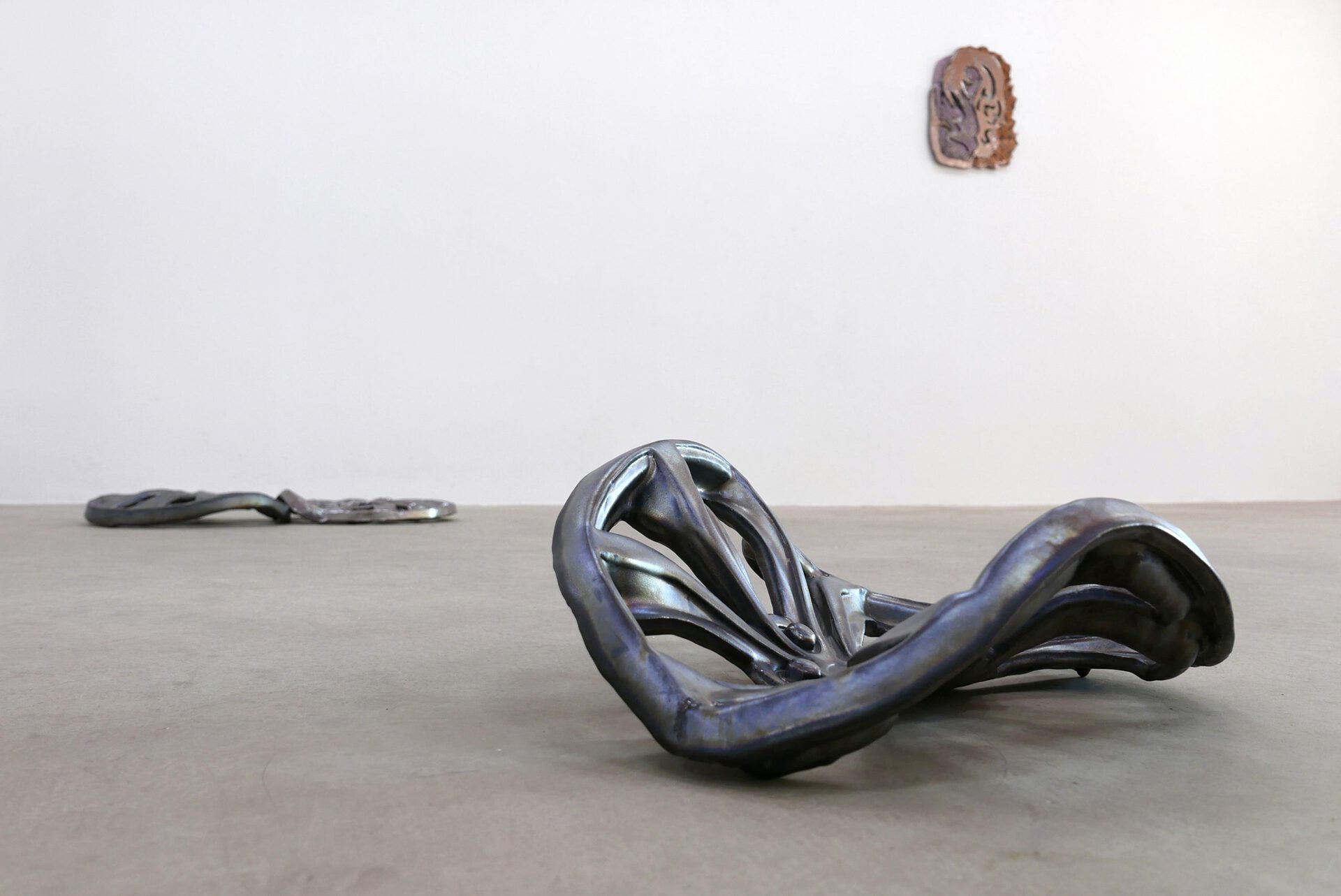 Monika Grabuschnigg, liquified desires, I speed so far, Galerie Stephanie Kelly, 2020, close up Crash (Simulation #5), 2019 & Fire, 2018