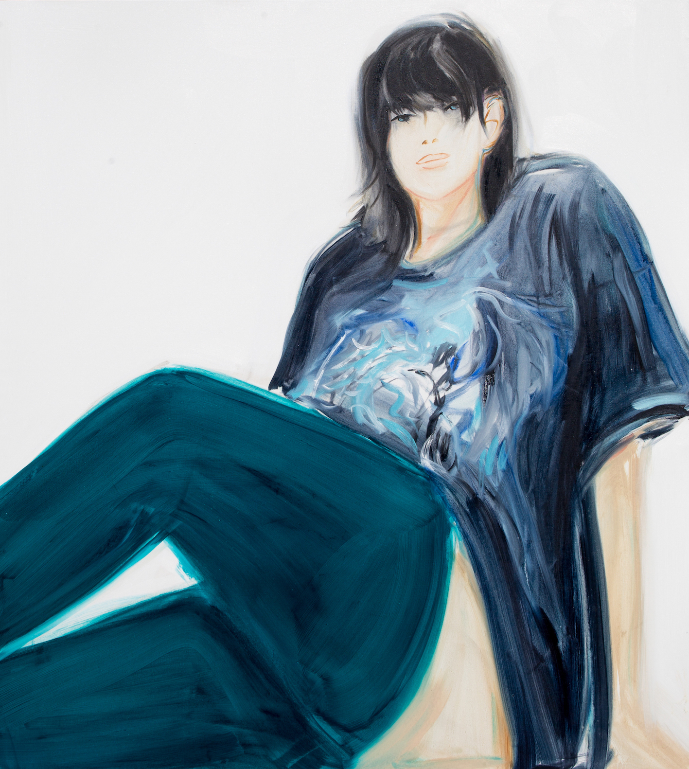 Daria Gitmanovich, Barbie, 2020, Oil on canvas, 110 x 100 cm