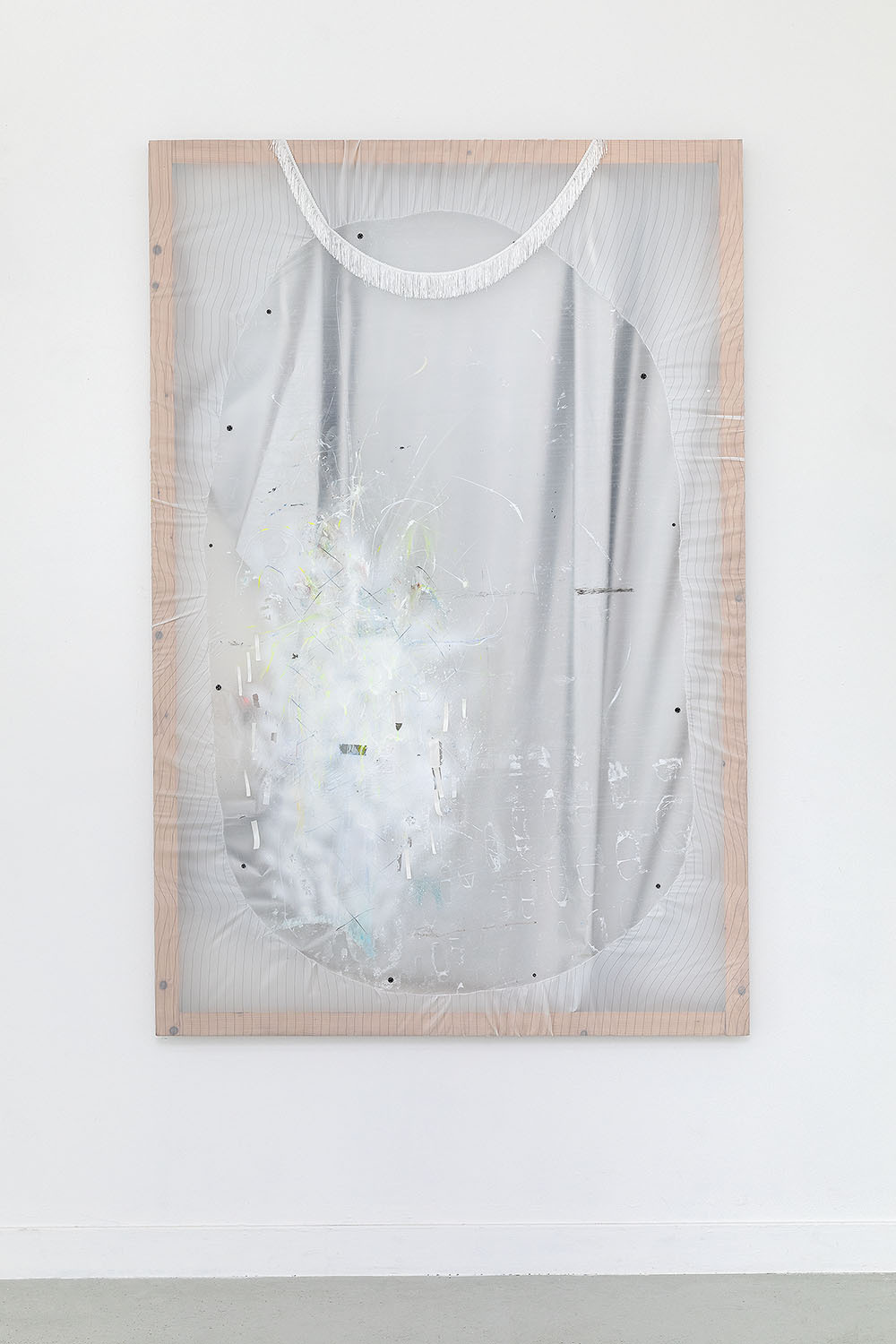 Mathilde Ganancia, Une artificier en prison, 2020, mixed media, 170 x 115 cm