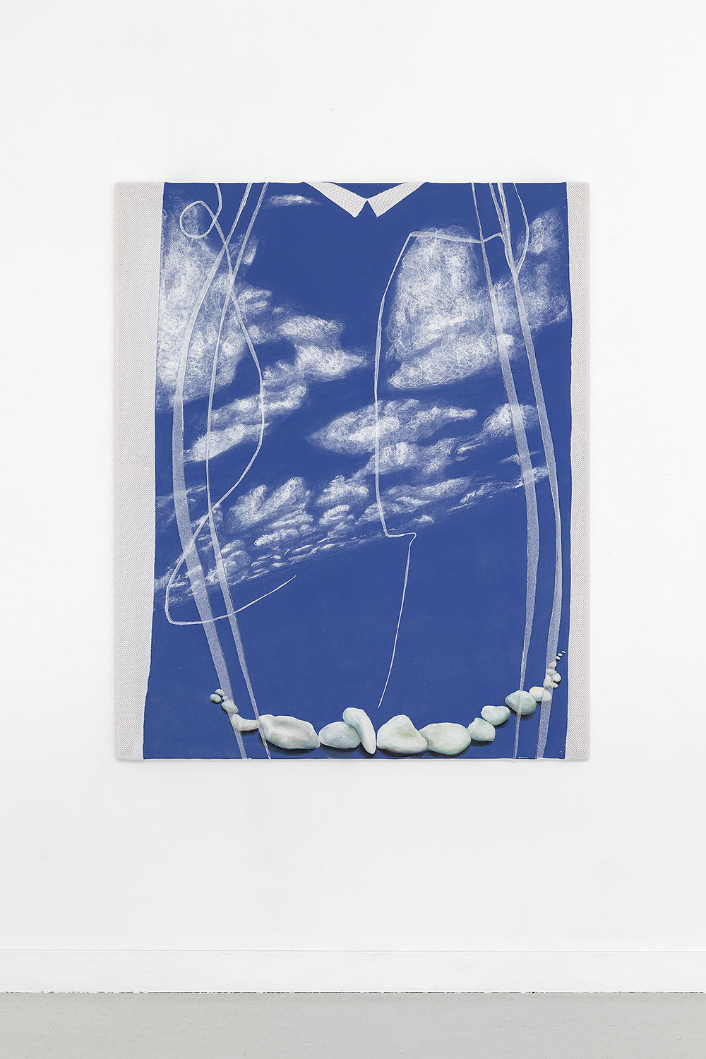 Mathilde Ganancia, Le Blues de la terre, 2020, mixed media, 135 x 110 cm