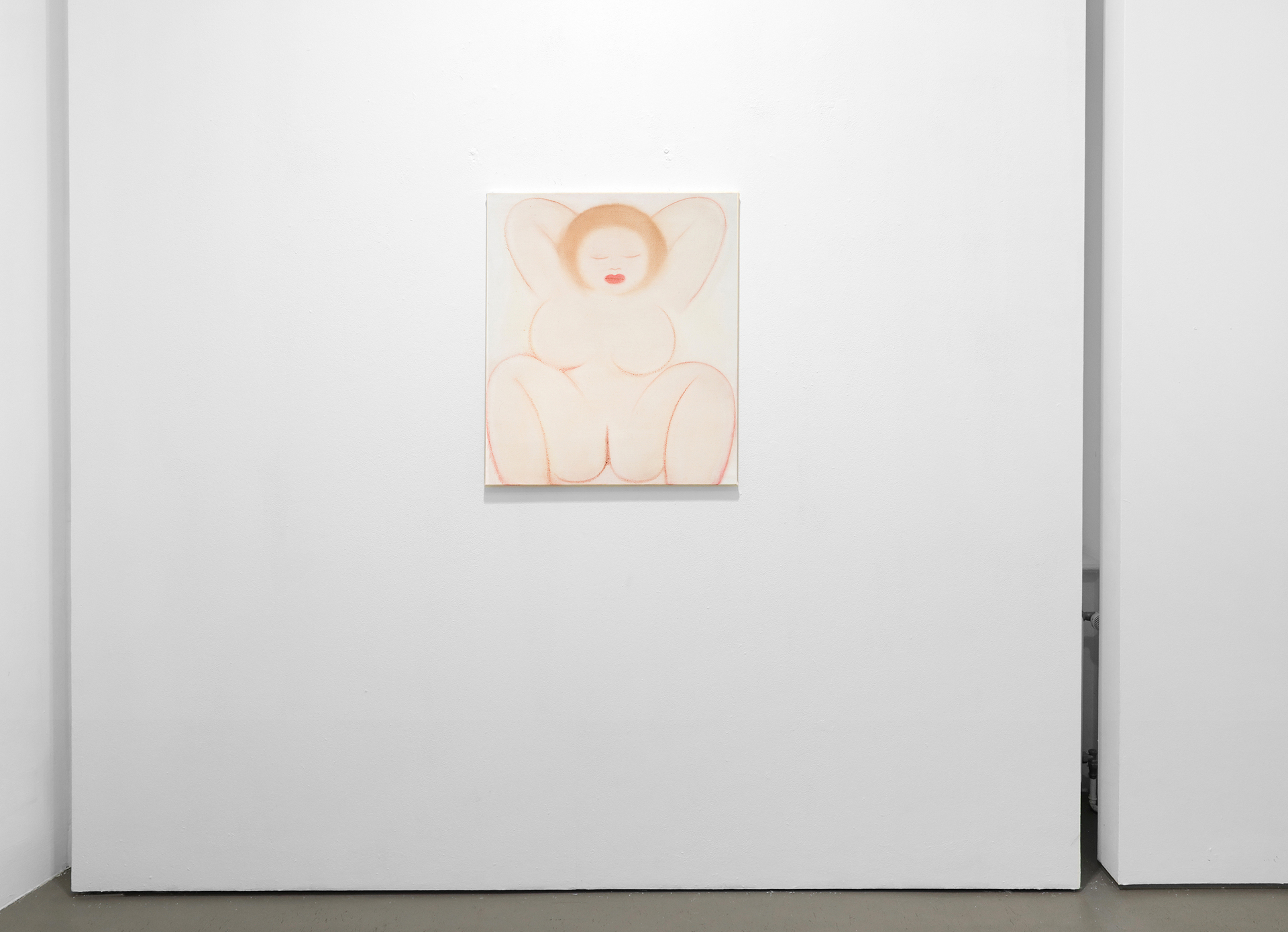 Installation view, Mari Sunna, Bath, 2020, oil on canvas, 75 x 65 cm
