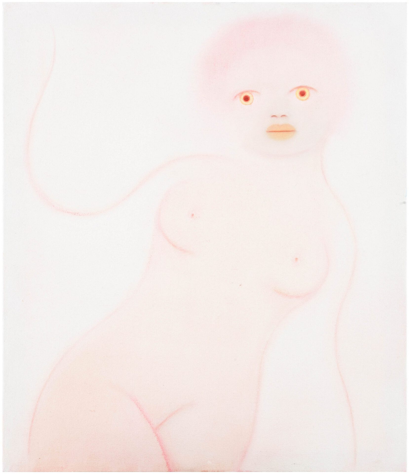 Mari Sunna, Twin, 2020, oil on canvas, 70 x 65 cm