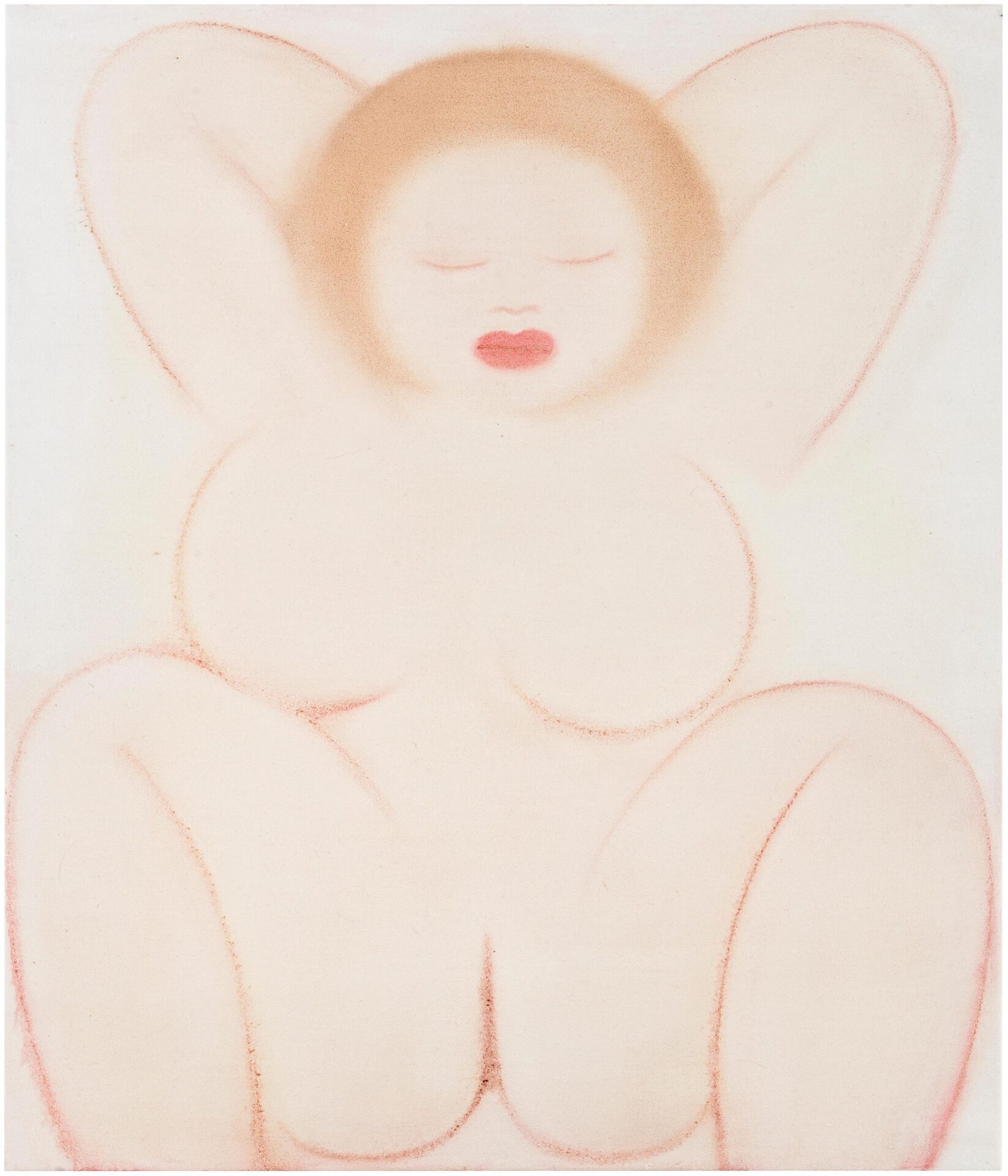 Mari Sunna, Bath, 2020, oil on canvas, 75 x 65 cm