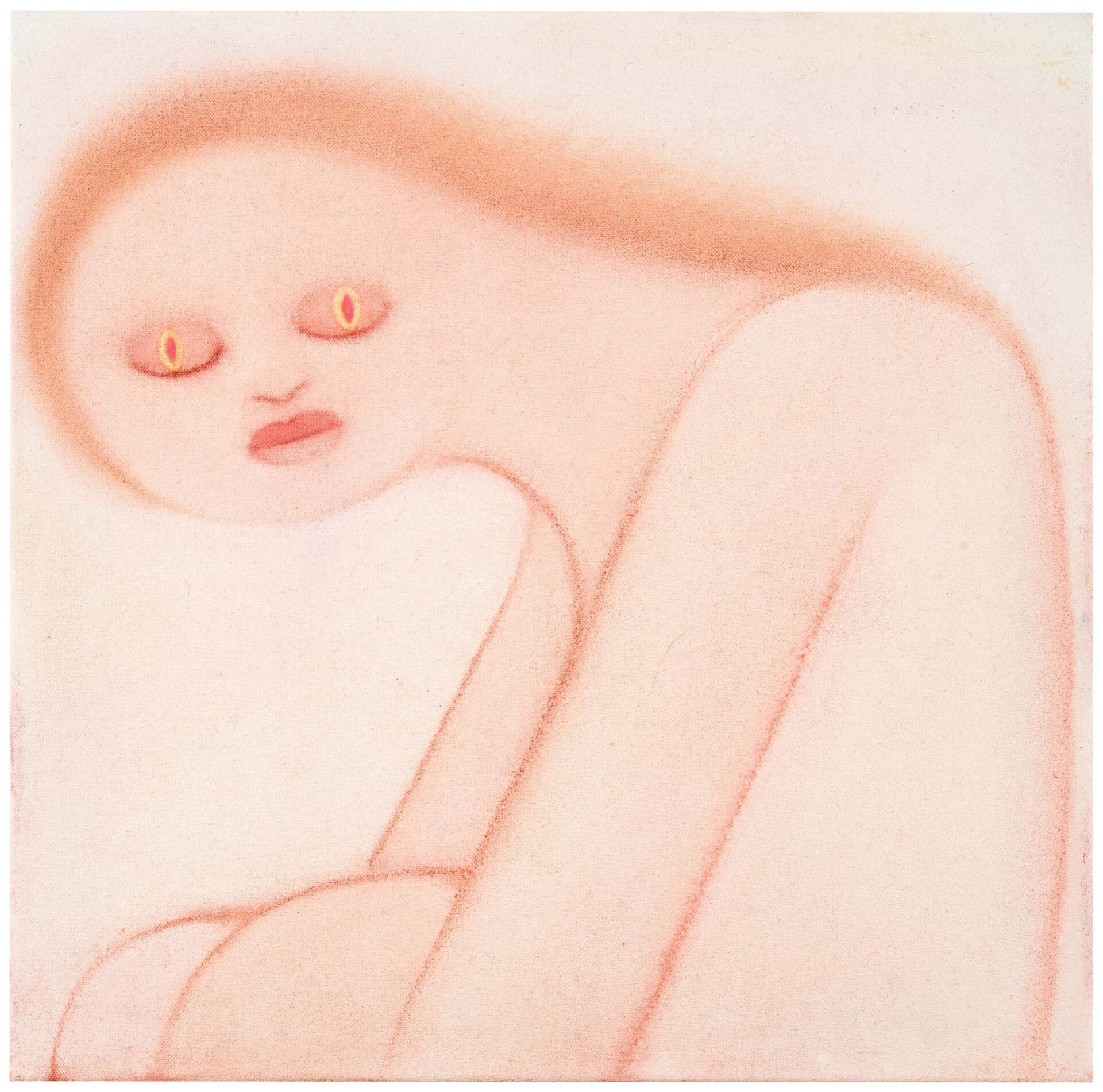 Mari Sunna, Servant, 2020, oil on canvas, 41 x 41 cm