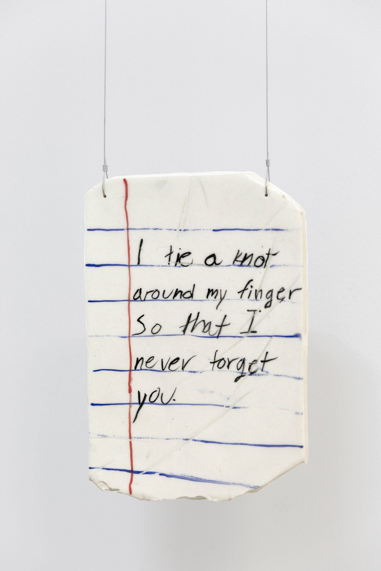 Valinia Svoronou,Salvaged Lover Notes 1&2, approximately 21cm x 29cm x 3cm, Glazed ceramics, 2020