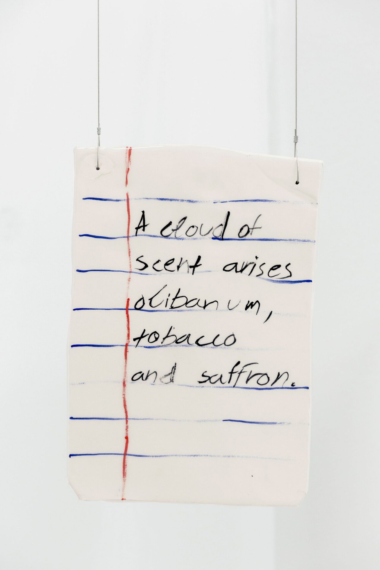 Valinia Svoronou,Salvaged Lover Notes 1&2, approximately 21cm x 29cm x 3cm, Glazed ceramics, 2020