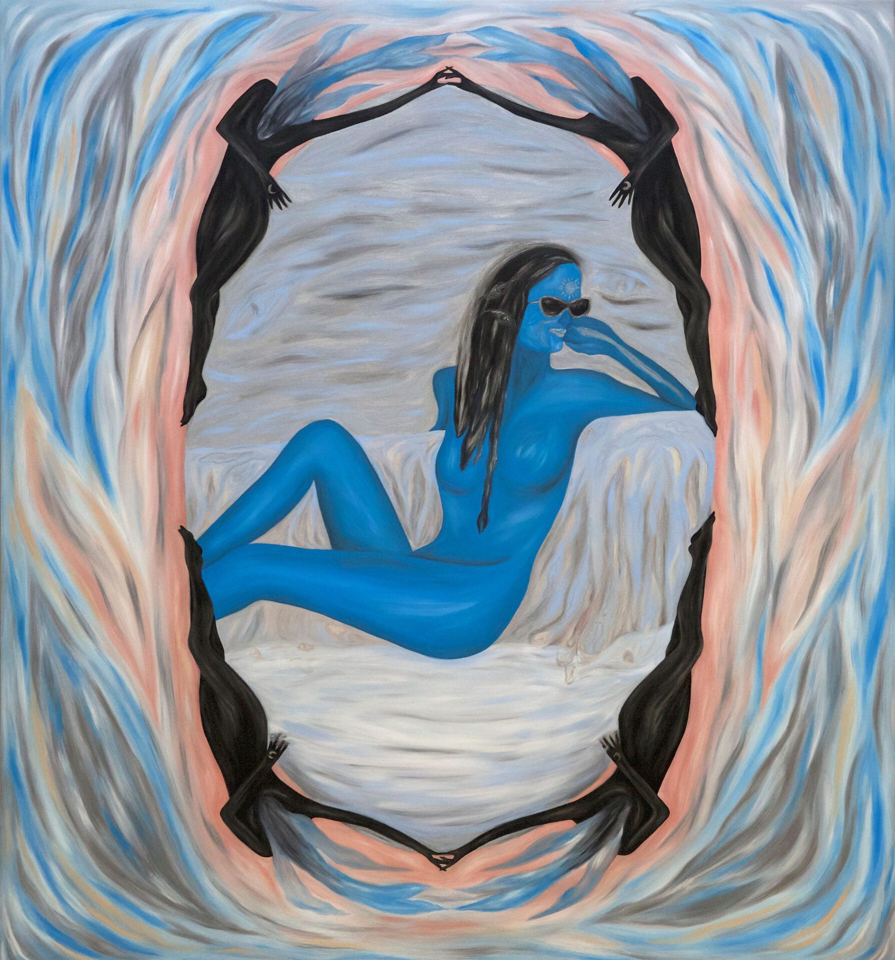 Amalia Vekri, Mirror, Mirror!, 120 x 130 cm, Oil on canvas, 2020