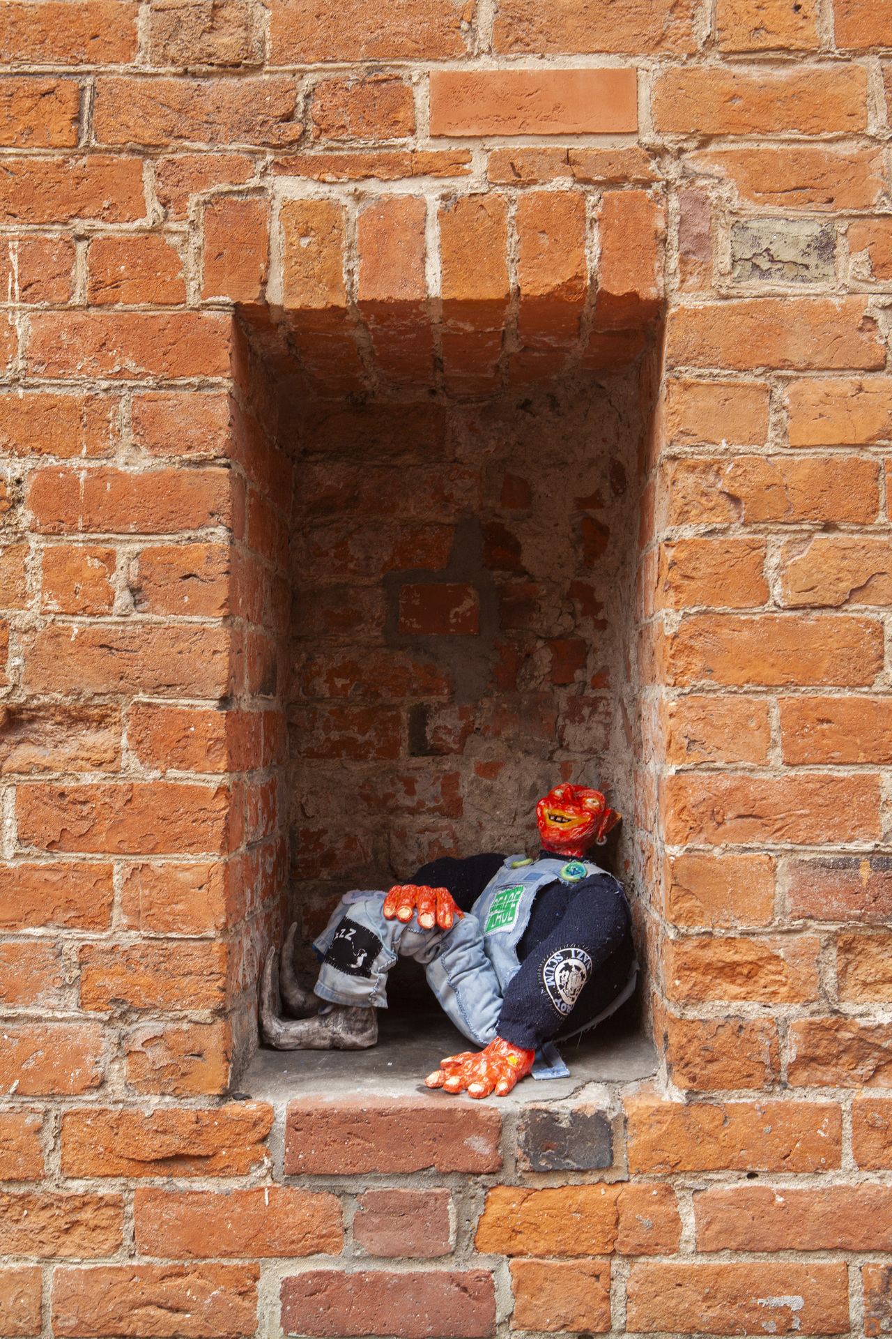 Jake Kent, To be titled (Goblin with Flowers), 2020, Dimensions variable