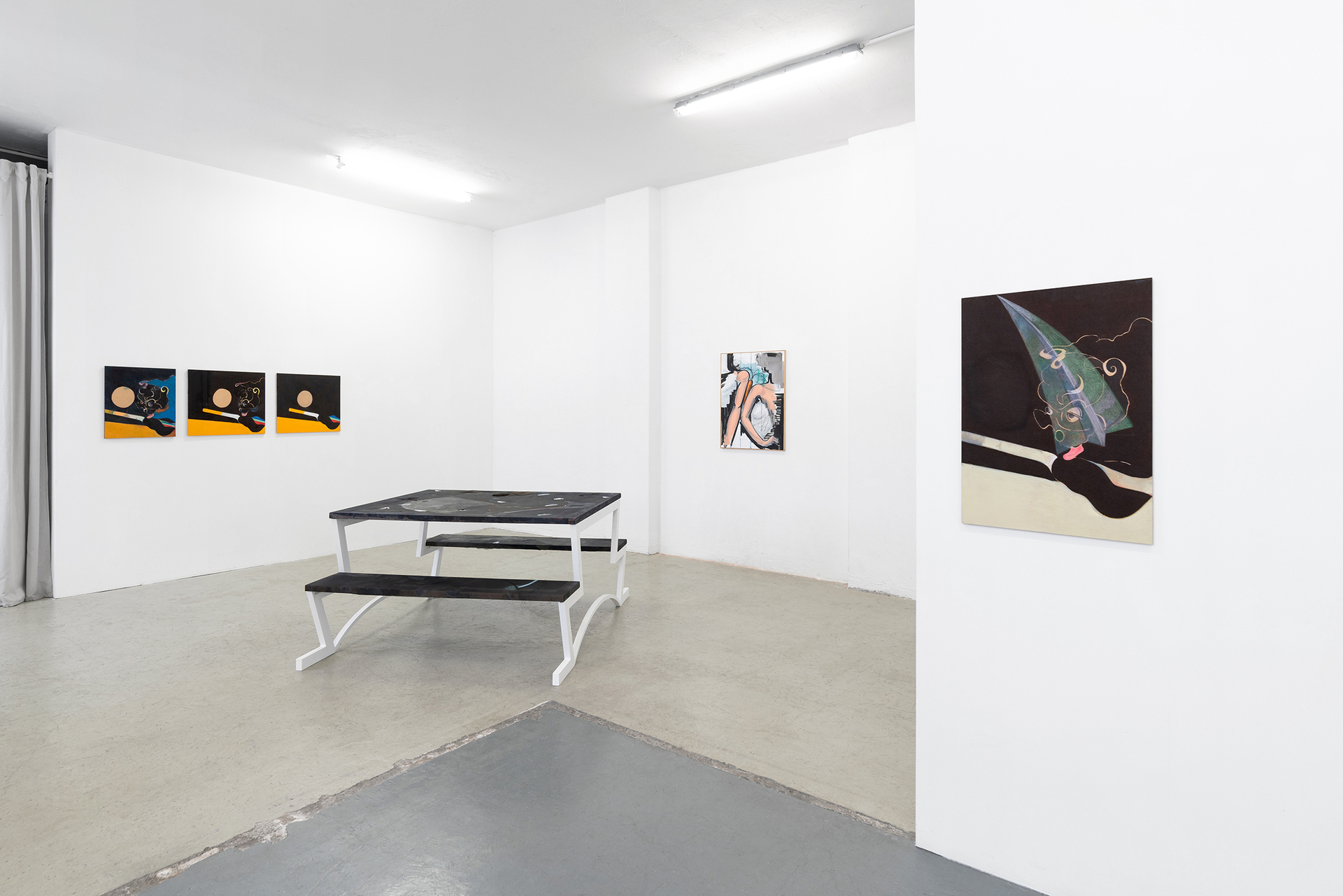 Installation view, „Ulrich Pester & Ralph Schuster - Some of My Best Jokes Are Friends“, 2020