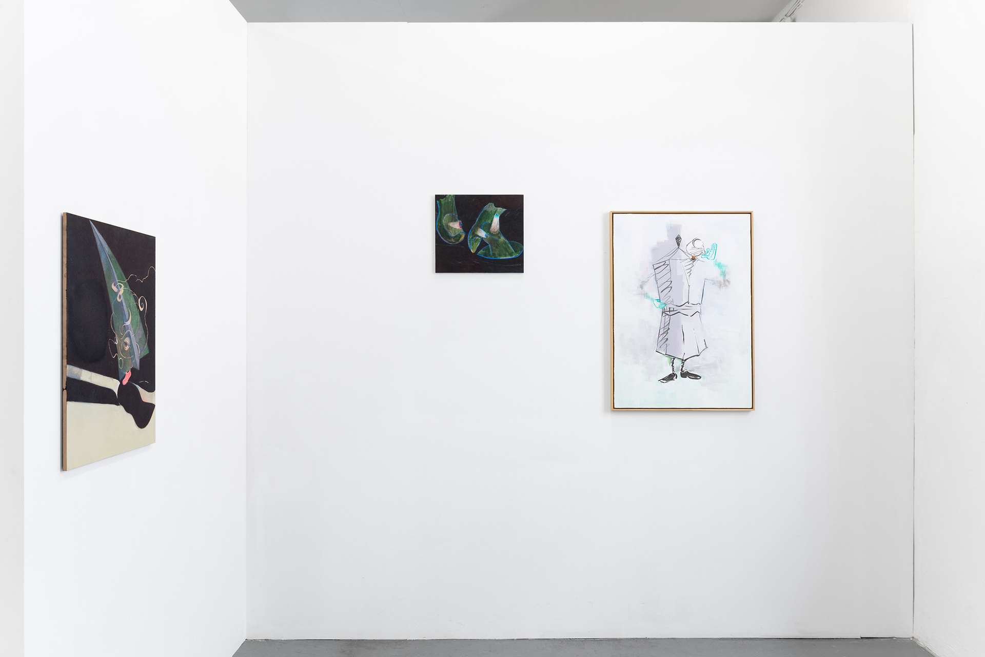 Installation view, „Ulrich Pester & Ralph Schuster - Some of My Best Jokes Are Friends“, 2020