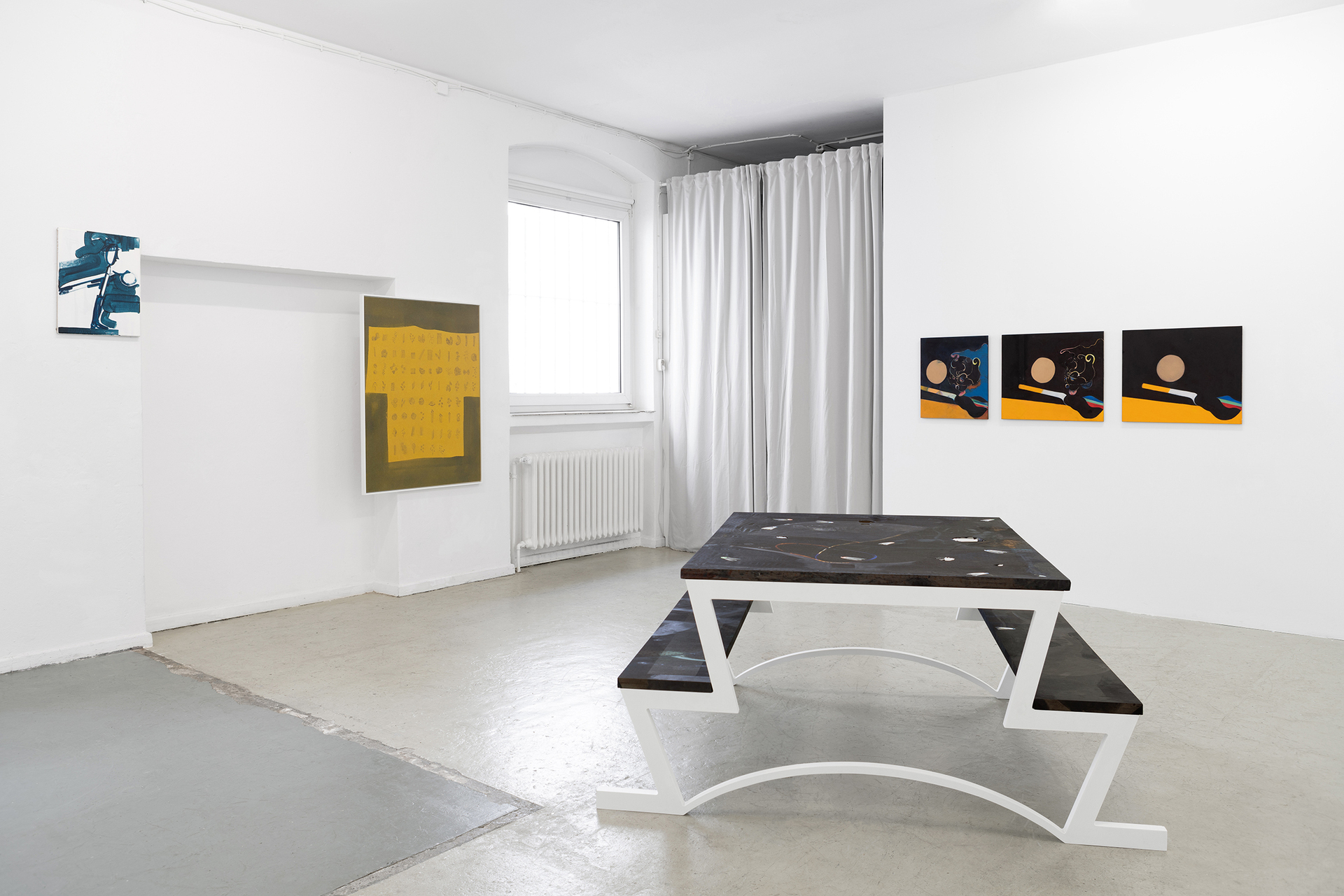 Installation view, „Ulrich Pester & Ralph Schuster - Some of My Best Jokes Are Friends“, 2020