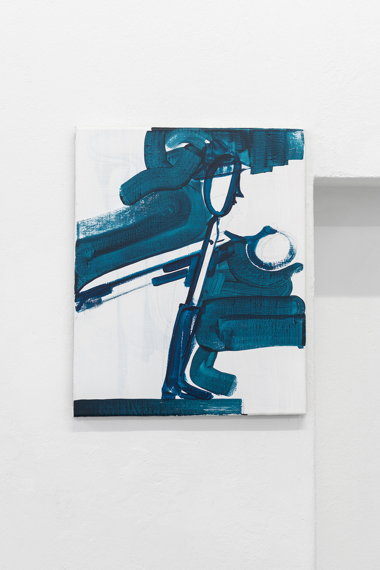 Ulrich Pester, „Schere“, Acrylic on Linen, 50 x 40 cm, 2020