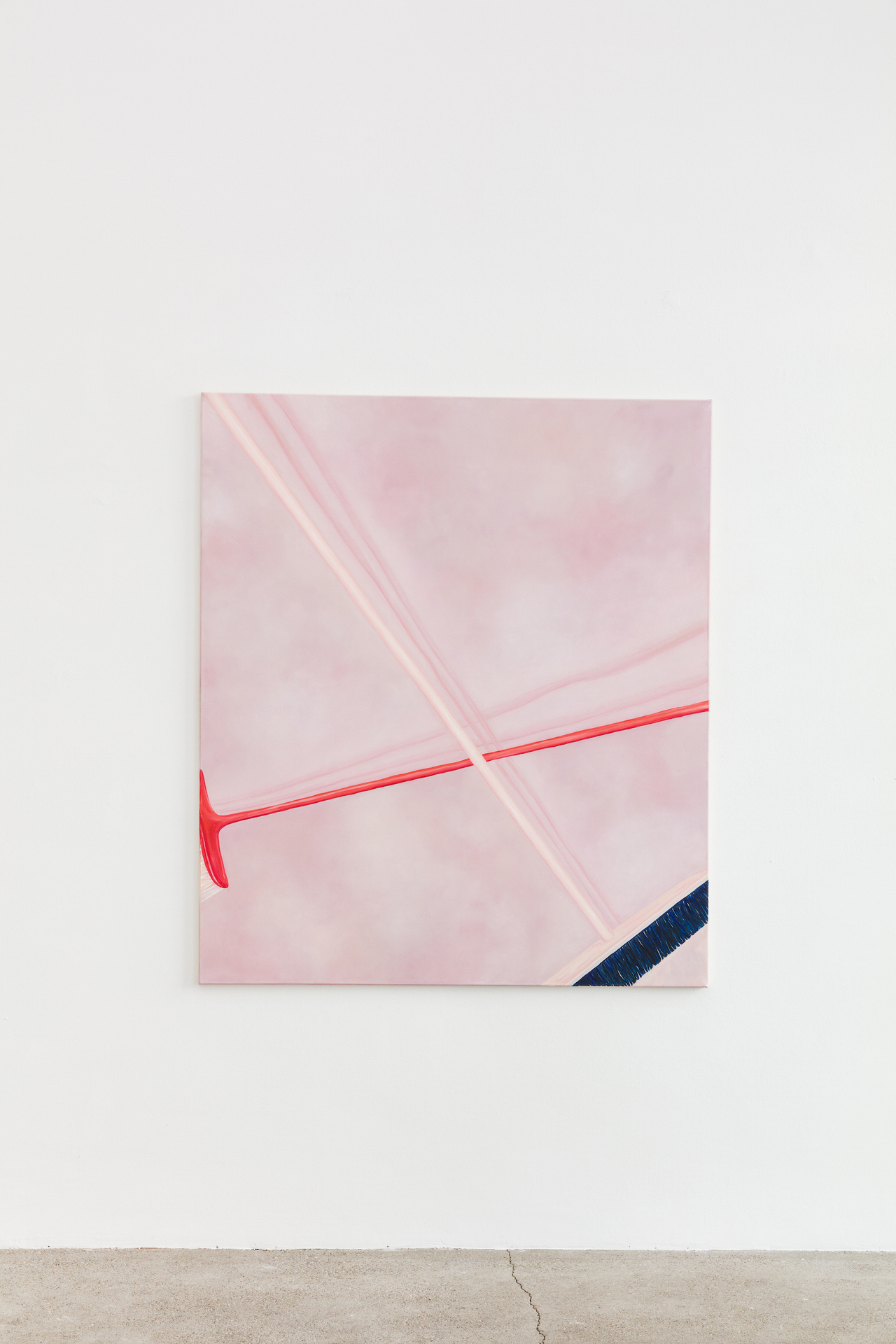 Sarah Bechter, Untitled (I own two brooms), 2019, oil on canvas, 150 x 130 cm