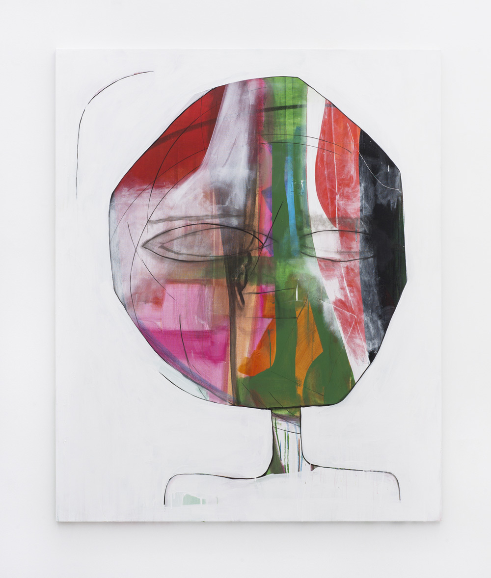 Tom Król, Lichtstrasse, acrylic, acrylic laquer, oil, linen on canvas, 160 x 130 cm, 2020