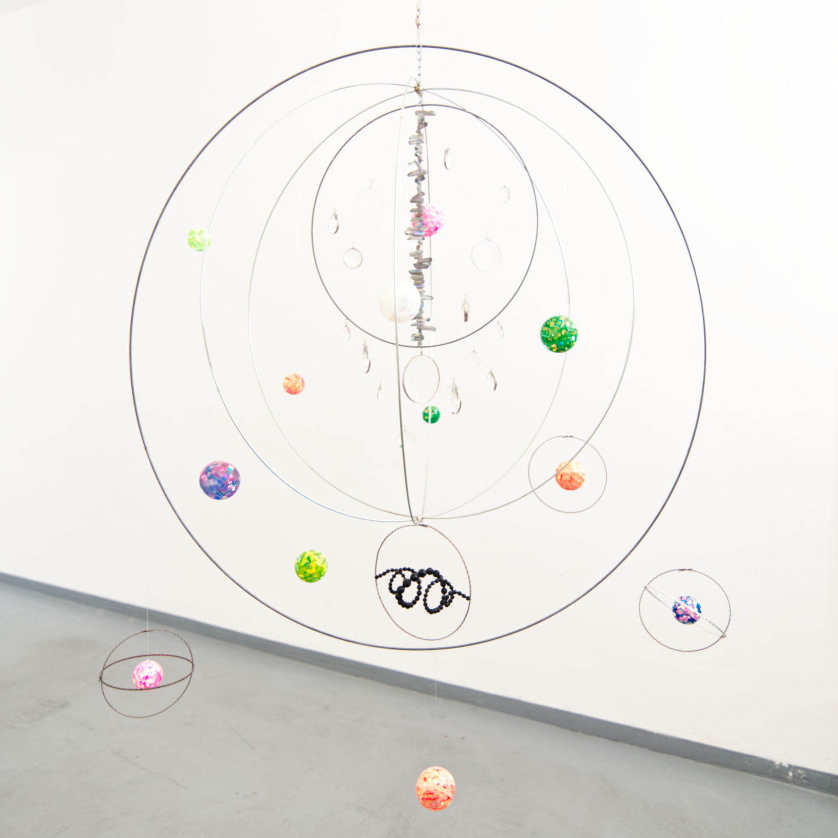 Hannah Cooke, Galaxykin, 2020, Mobile (Mixed Media), 2x1x1m