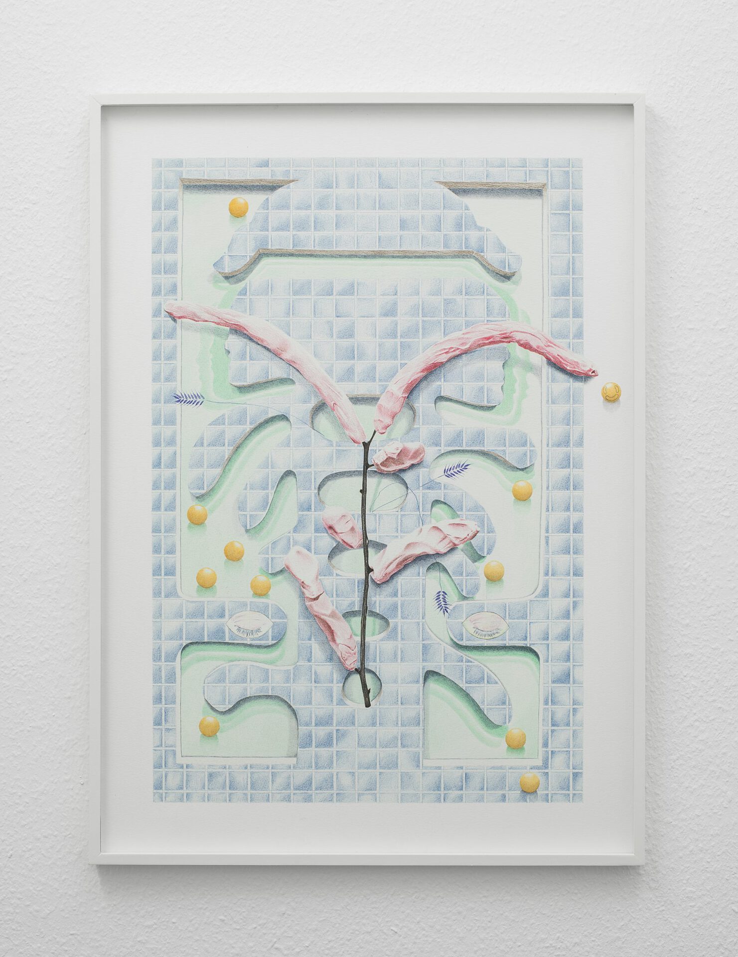 Ellande Jaureguiberry, Bliss X, 2020, color pencils on paper, 50x70cm (19.6x 27.5 inches)
