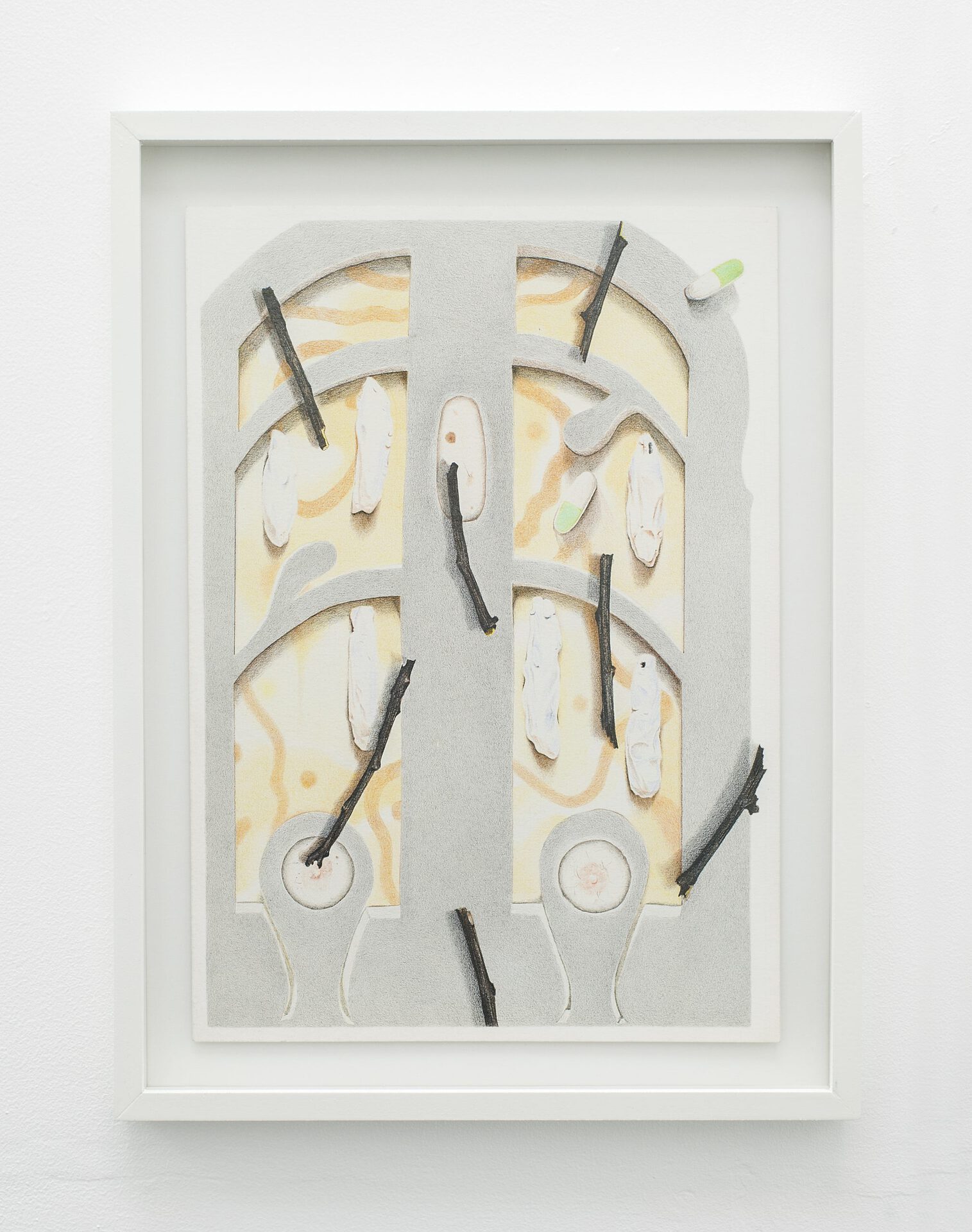 Ellande Jaureguiberry, Bliss II, 2020, color pencils on paper, 21x30cm (8.2x11.8 inches)