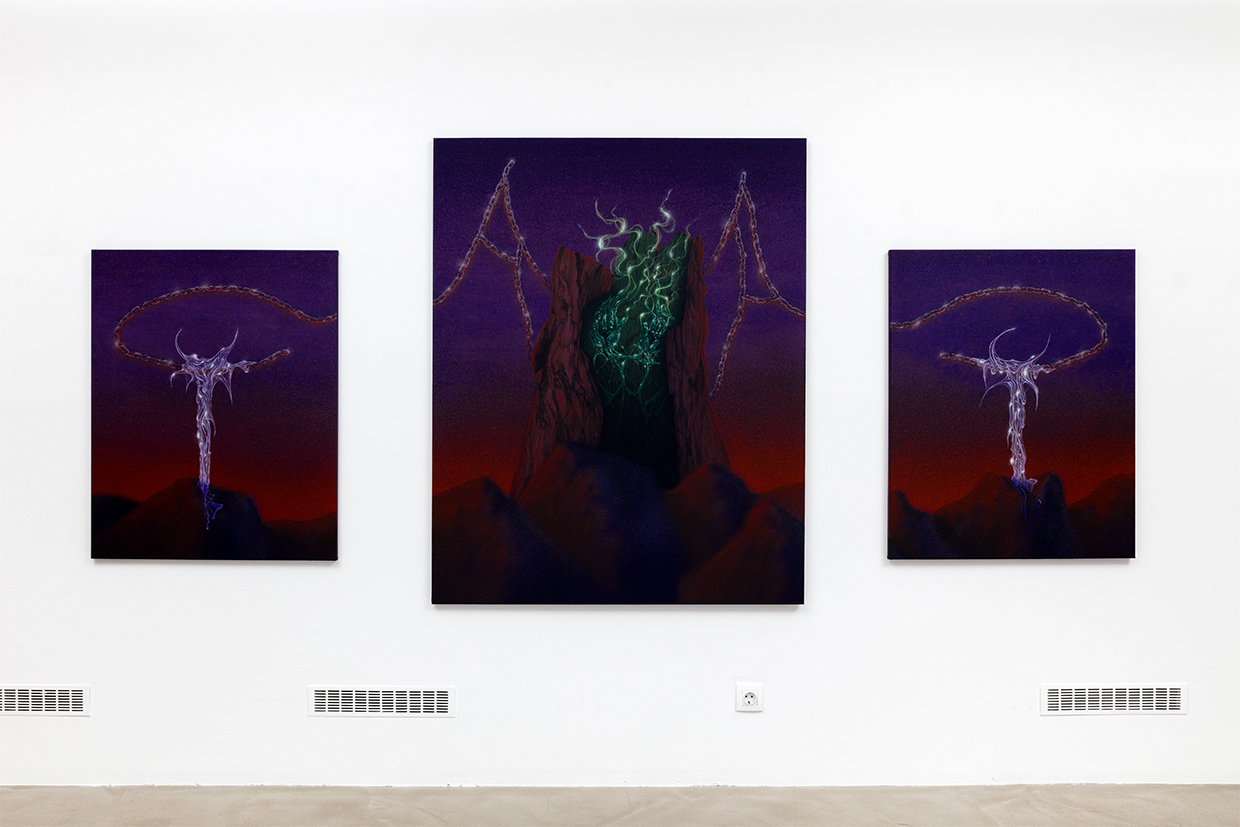 A Covenant Placed Under Protection 120x150 cm, 80x100 cm, 80x100 cm, canvas, acrylic, 2020