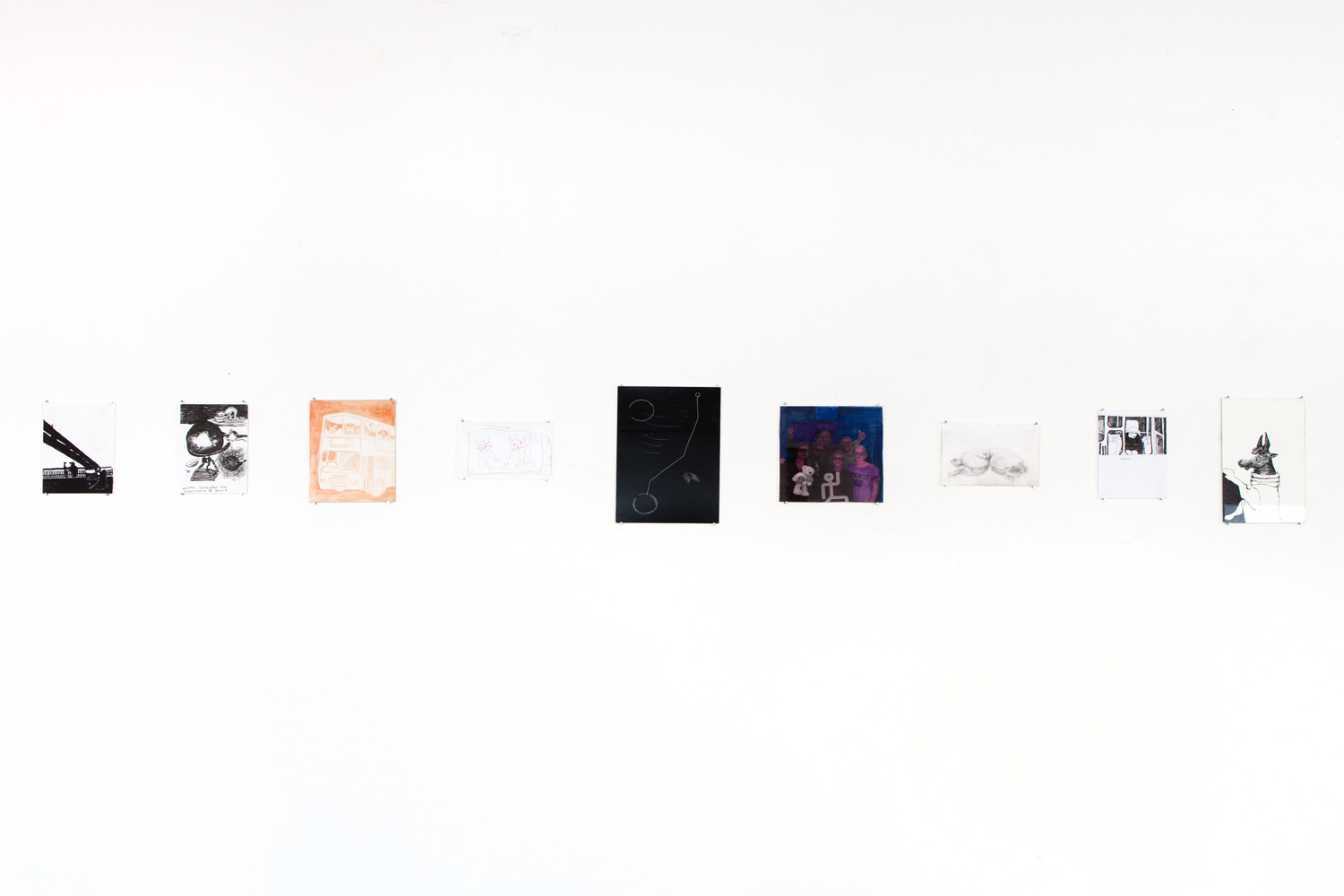 Bonnie Camplin, Untitled, 2008-2018, 9 works on paper, various dimensions