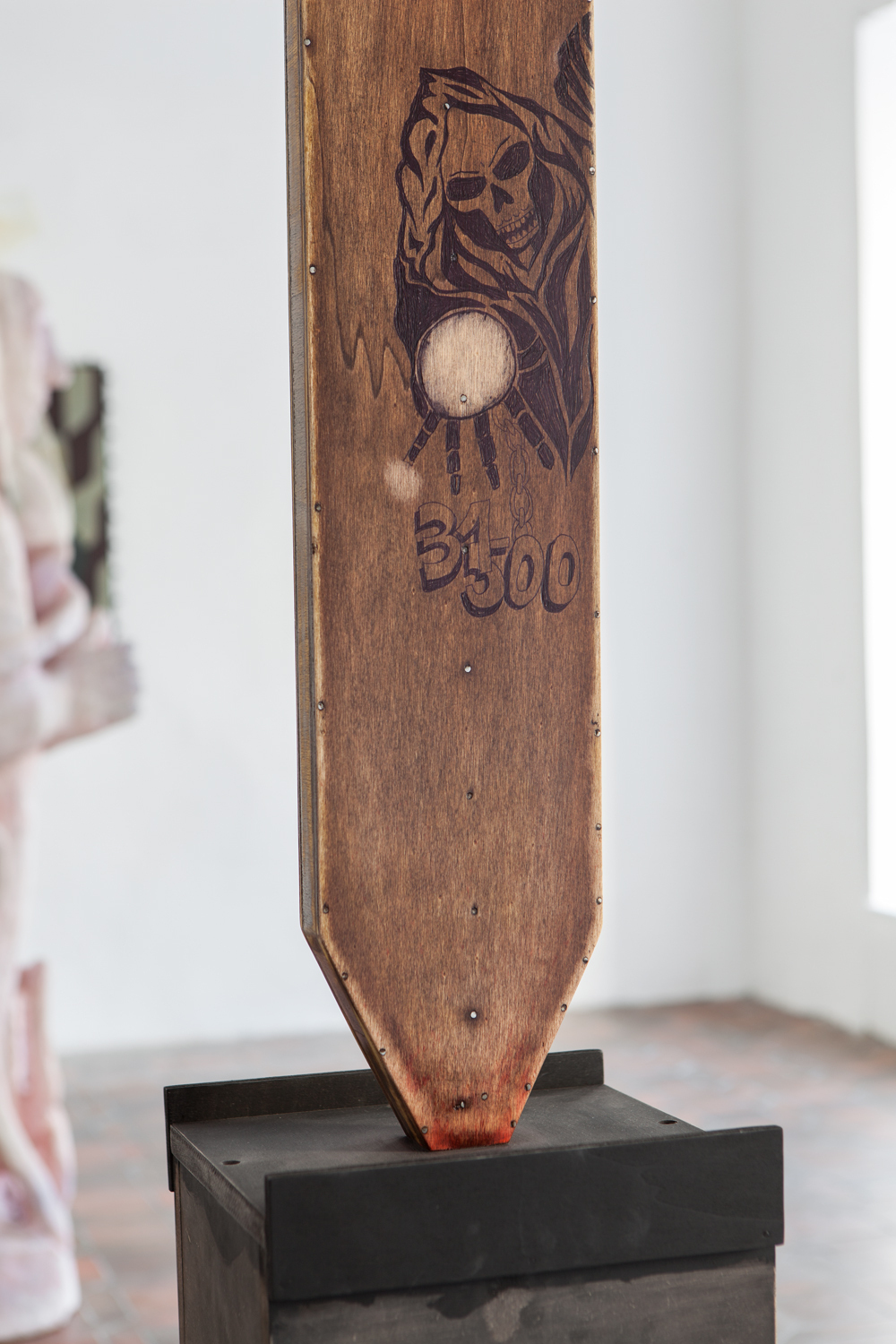 Matthieu Haberard, An archaic friendship, wood, ca. 220X50x60cm