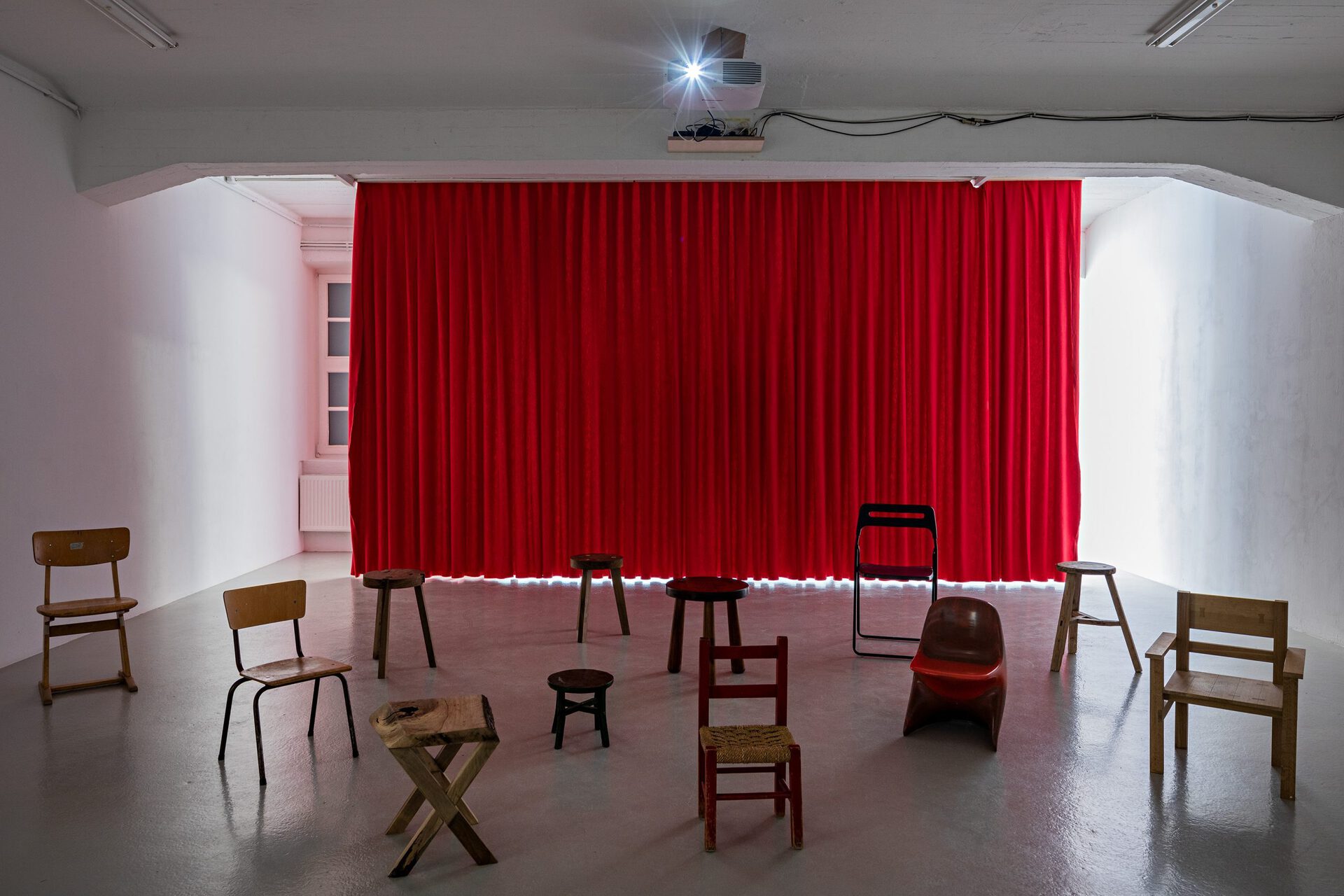 Heinz Peter Knes, ein Riemenschneiderfilm, 2019, installation view