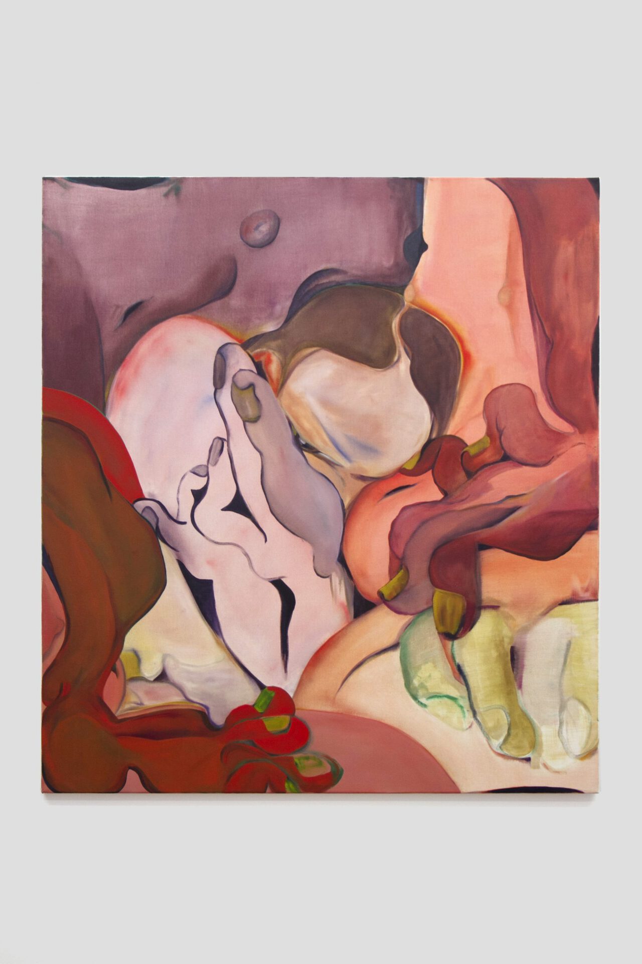 Julia Trybala, Gut Gloss, 2020, Oil on canvas, 120 x 90cm.