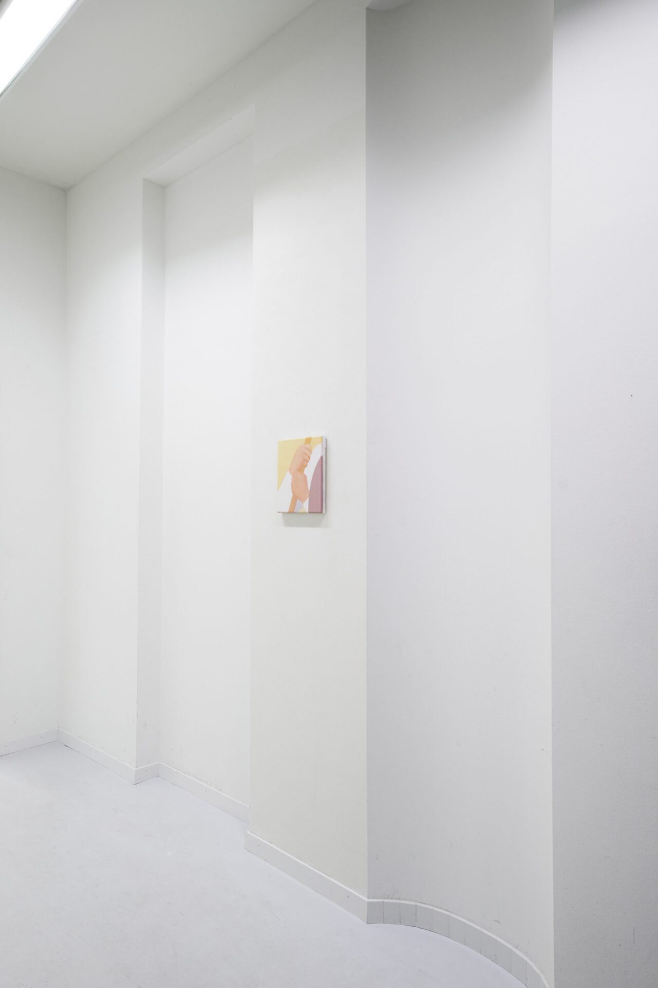Manuel Stehli, untitled (after Piero), 28x24cm, oil on canvas, 2019, exhibition view