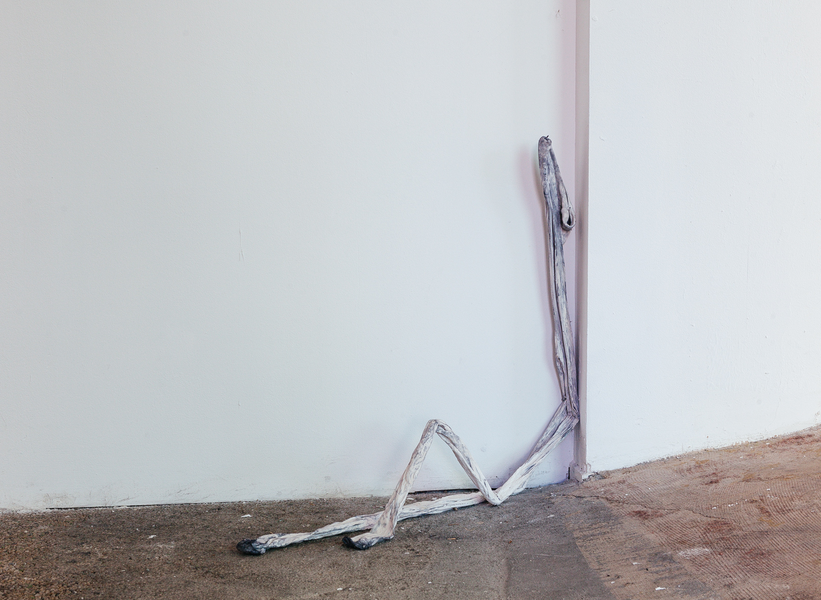 Bronwen Jones, Untitled (Tighs),2020, plaster and nylon tighs
