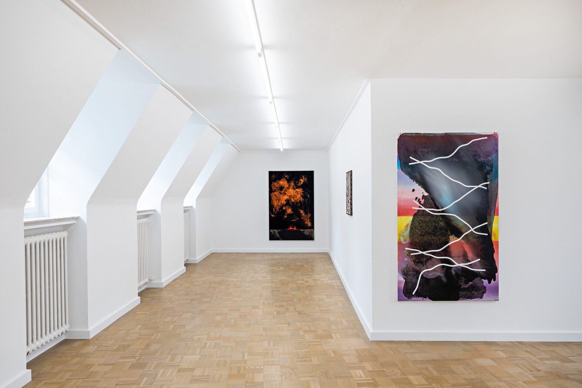 Leda Bourgogne Obsidian Mouth, 2019 Samuel Richardot Alias, 2018 Ausstellungsansicht / Exhibition view THE IMMANENT HORIZON Kunstverein Bielefeld, 2020 Photo: Fred Dott