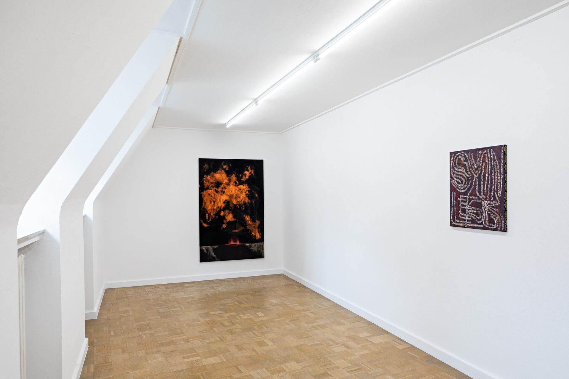 Leda Bourgogne Obsidian Mouth,2019 Moult, 2019 Ausstellungsansicht / Exhibition view THE IMMANENT HORIZON Kunstverein Bielefeld, 2020 Photo: Fred Dott