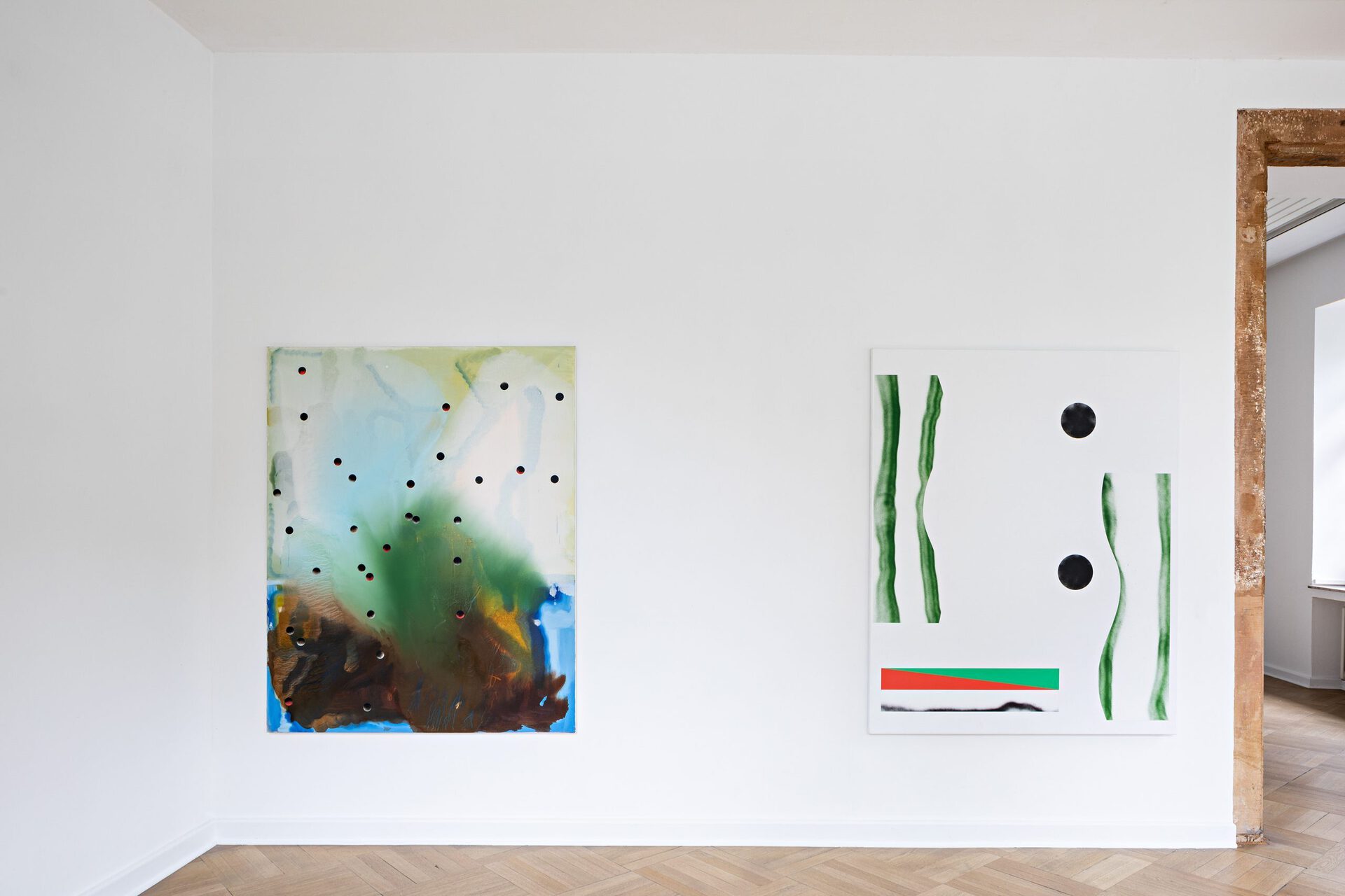 Samuel Richardot Bora, 2019 Asphalte, 2020 Ausstellungsansicht / Exhibition view THE IMMANENT HORIZON Kunstverein Bielefeld, 2020 Photo: Fred Dott