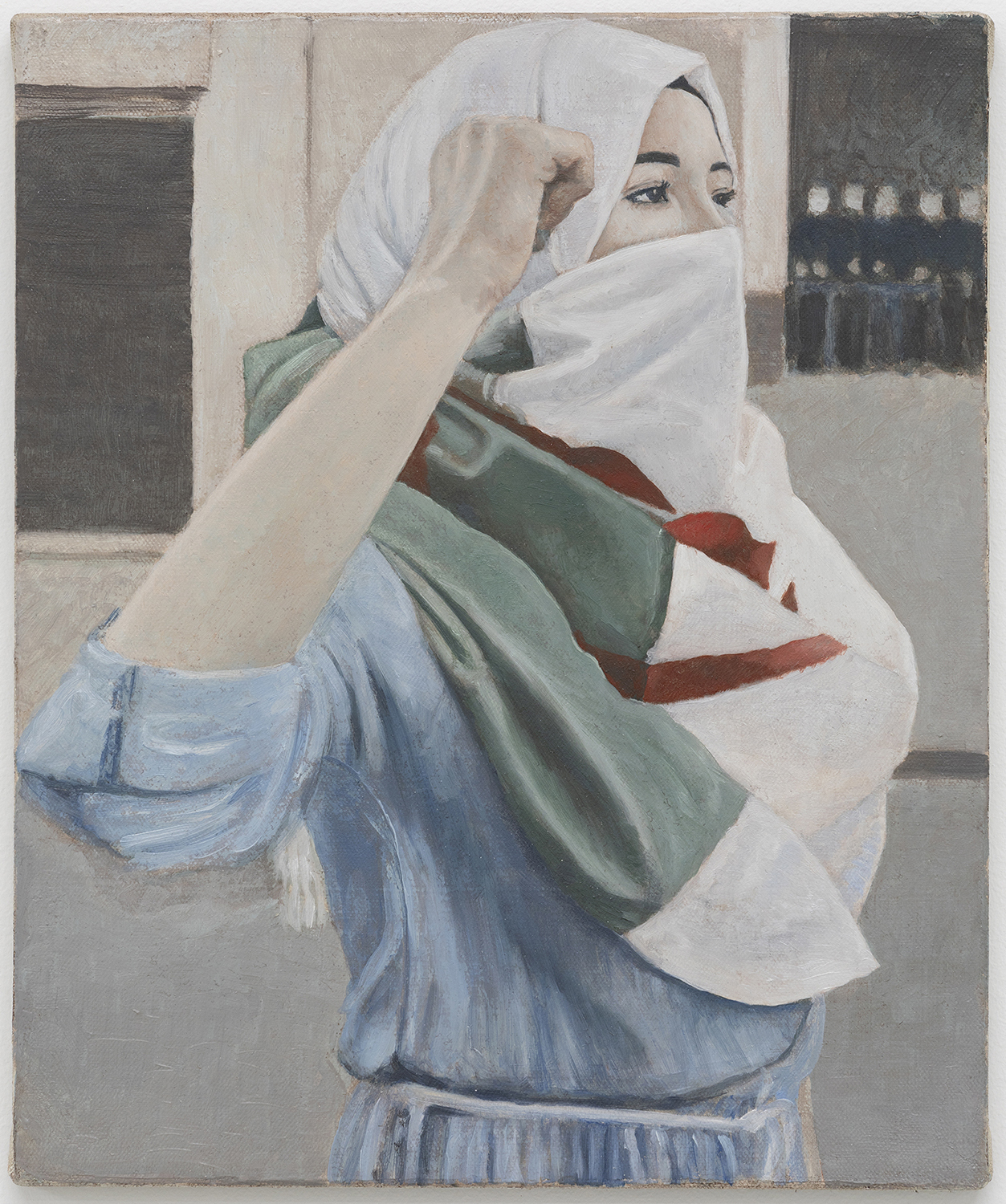 Johannes Sivertsen, Hirak (student), 2020, oil on canvas, 33x 27 cm