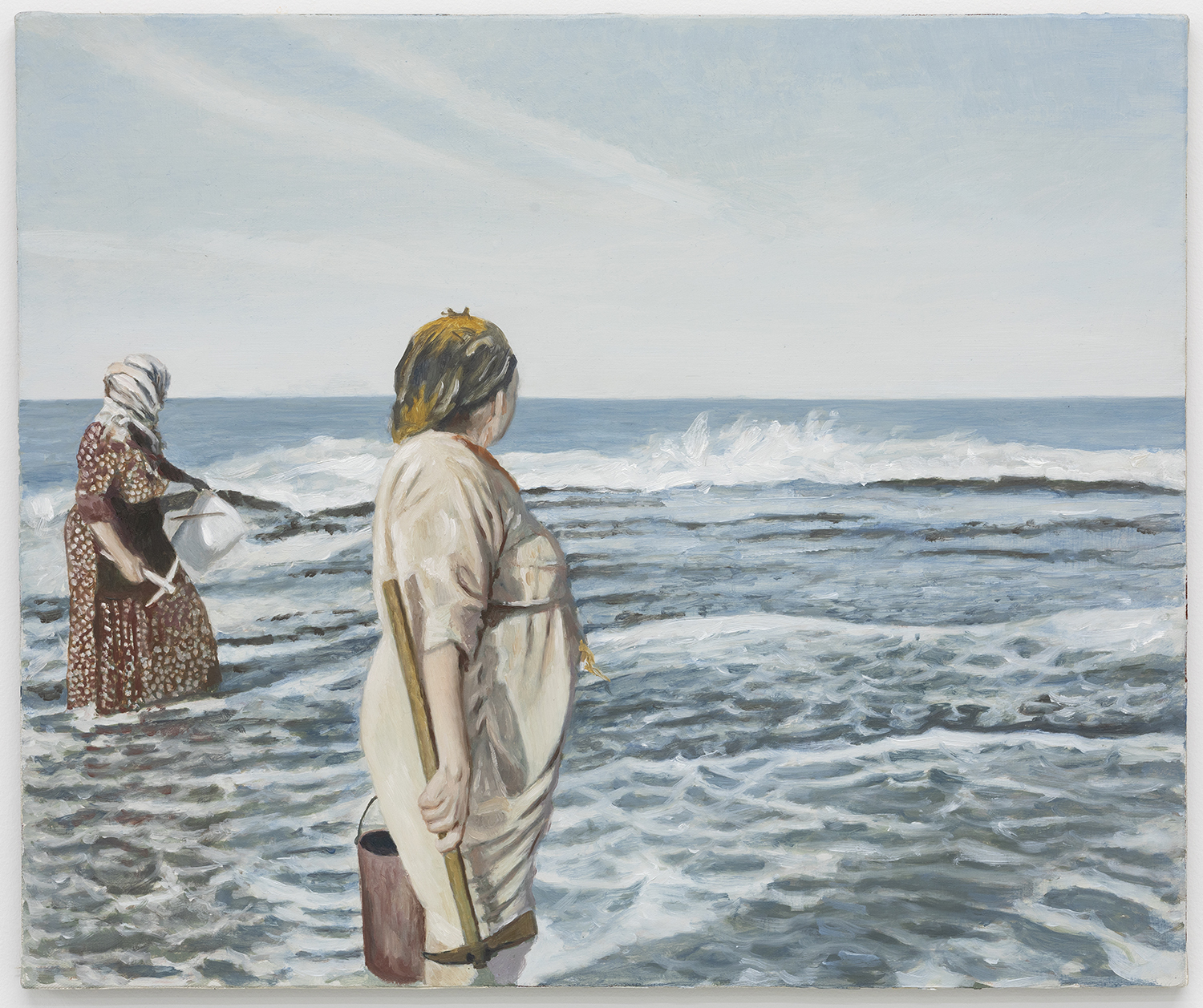 Johannes Sivertsen, Harvesting the sea, 2020, oil on canvas, 46 x 55 cm