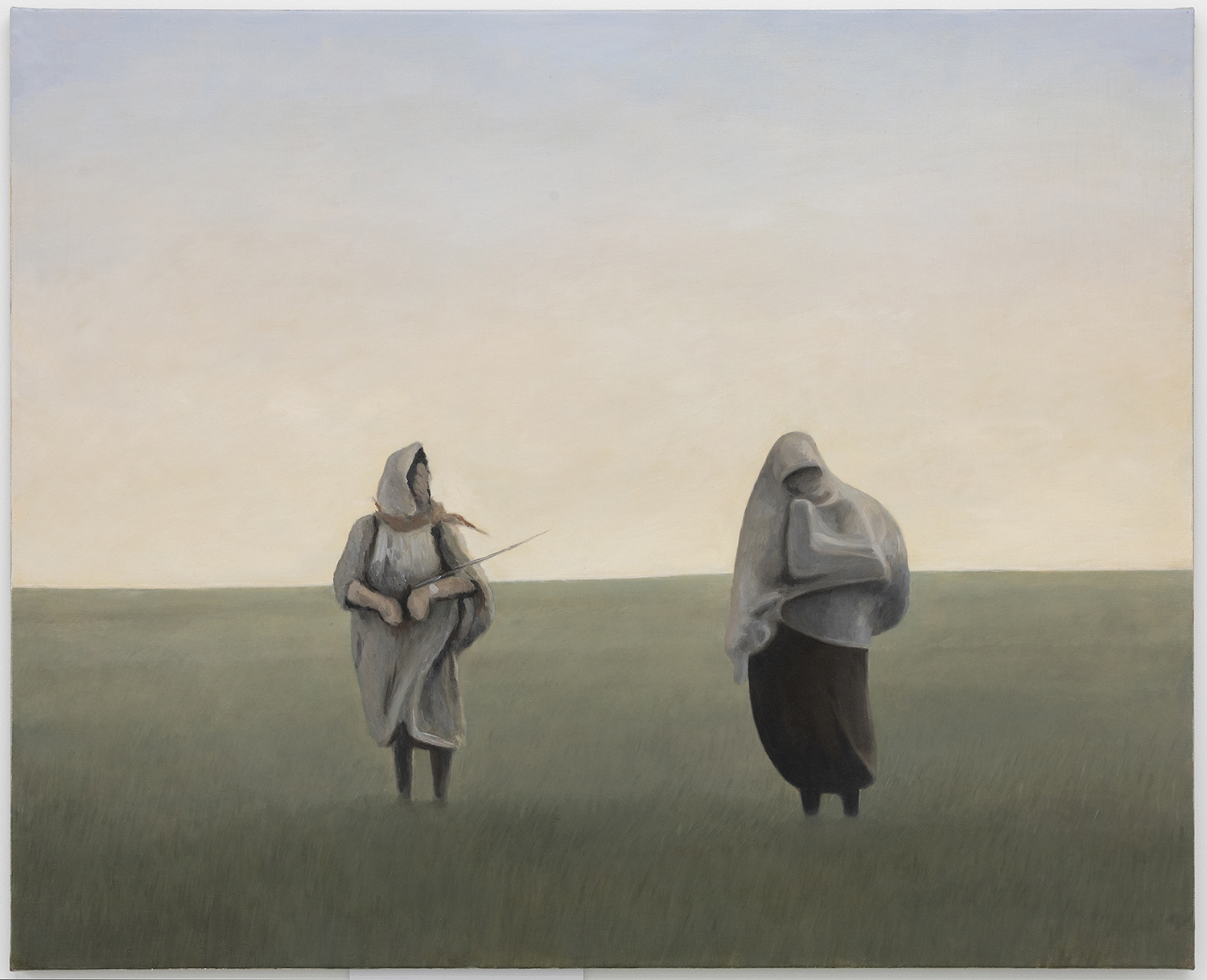 Johannes Sivertsen, Women of Mount Chenoua (after Assia Djebar), 2020, oil on canvas, 81 x 100 cm