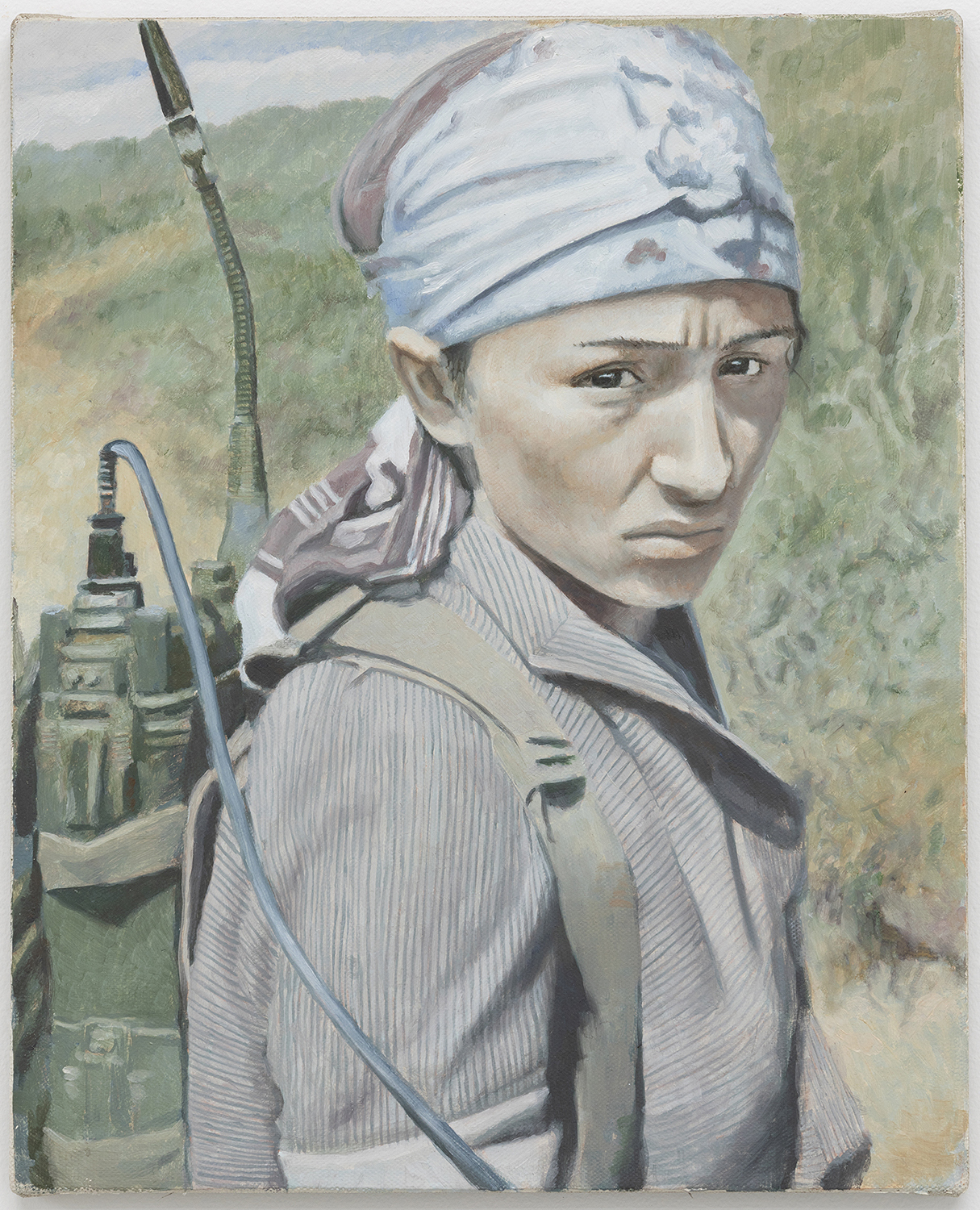 Johannes Sivertsen, Captive, 2020, oil on canvas, 33 x 27 cm