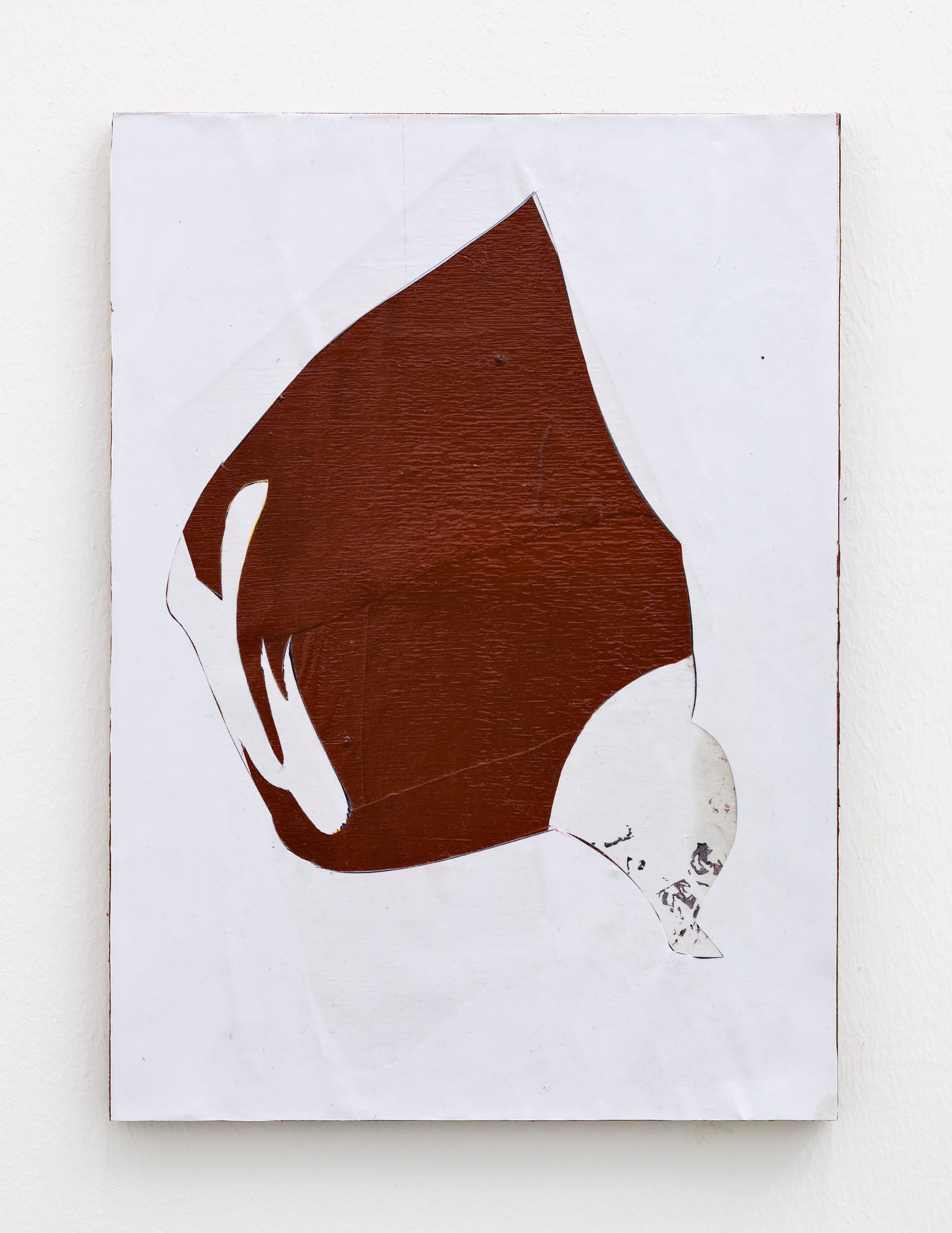 Stefan Reiterer Untitled (from the series 'images'), 2020 Oil and paper on MDF 30 x 21 cm