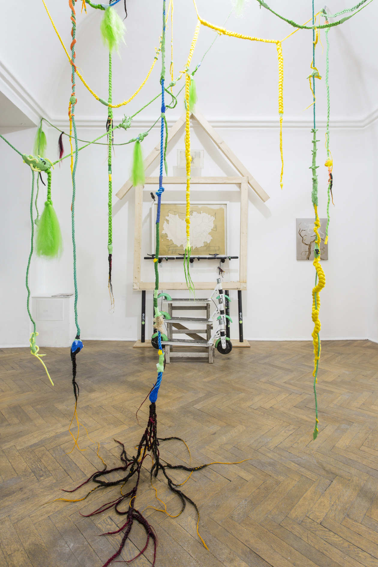 Dwelling at Šopa Gallery, Installation View, 2020