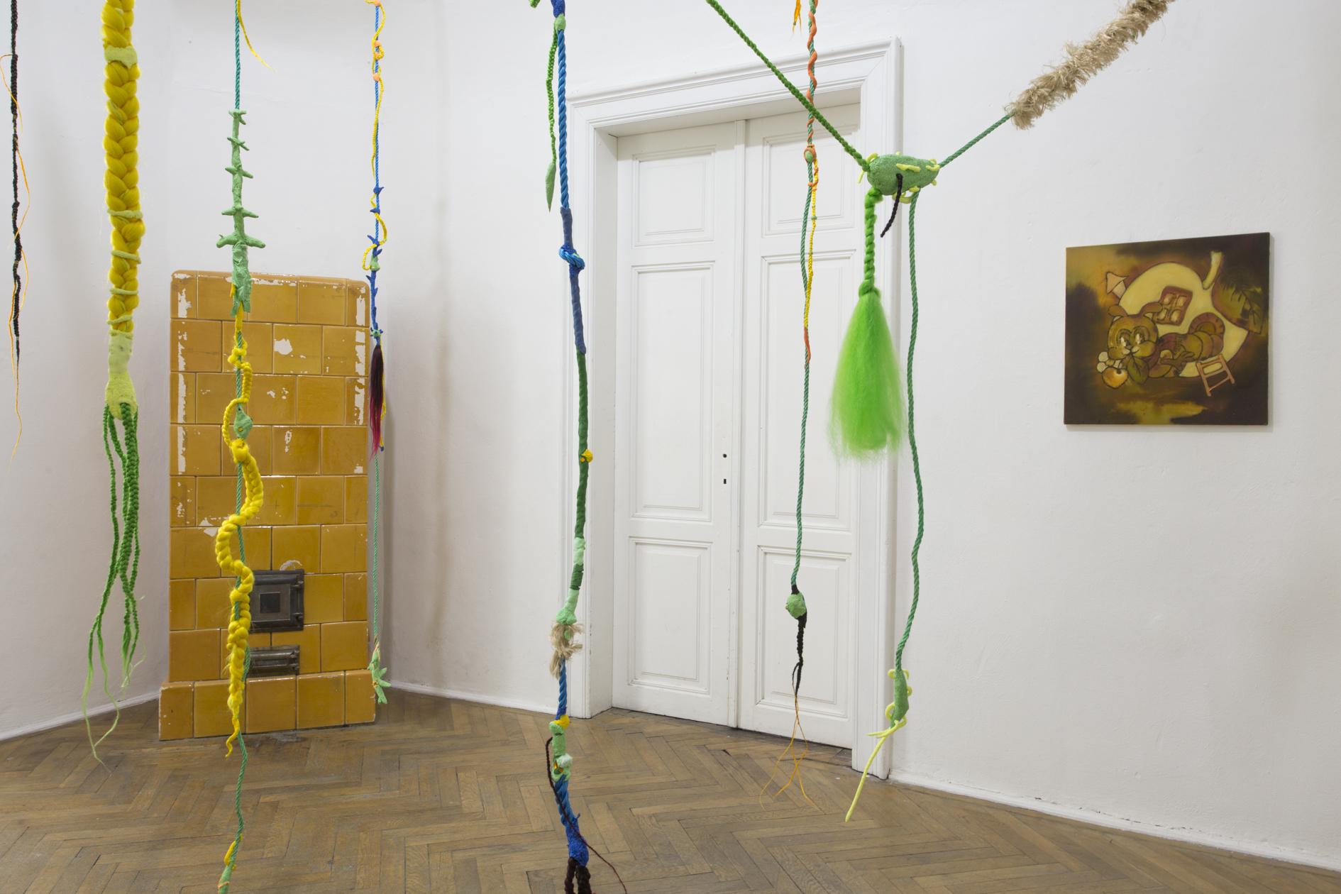 Dwelling at Šopa Gallery, Installation View, 2020